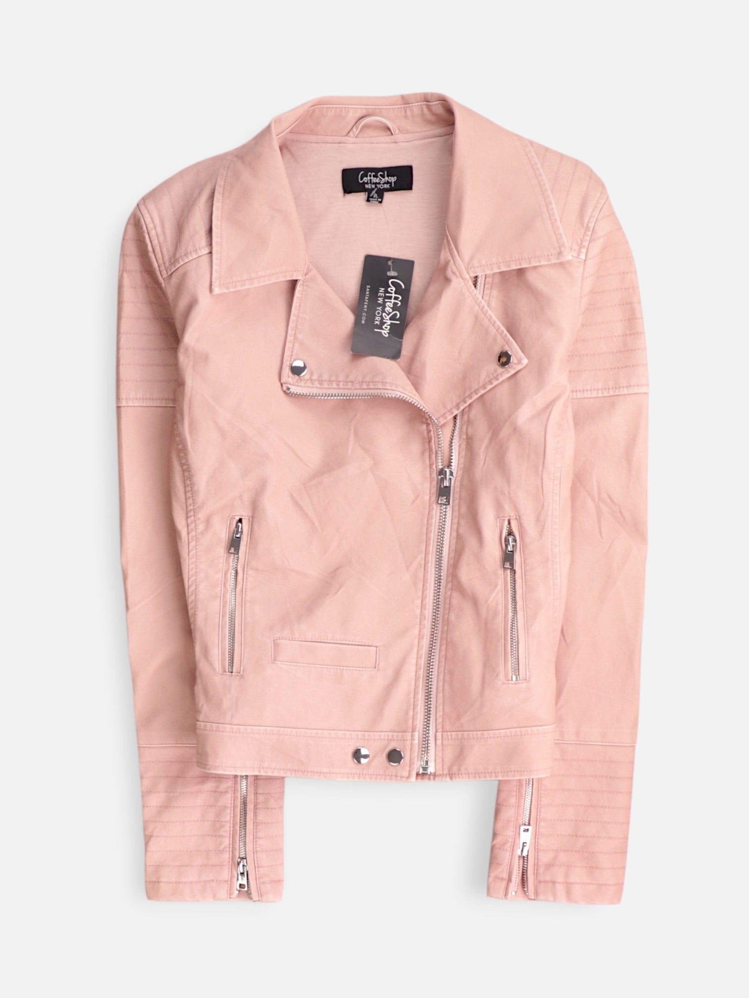 Chaqueta Motera Cuero - Mujer - XL