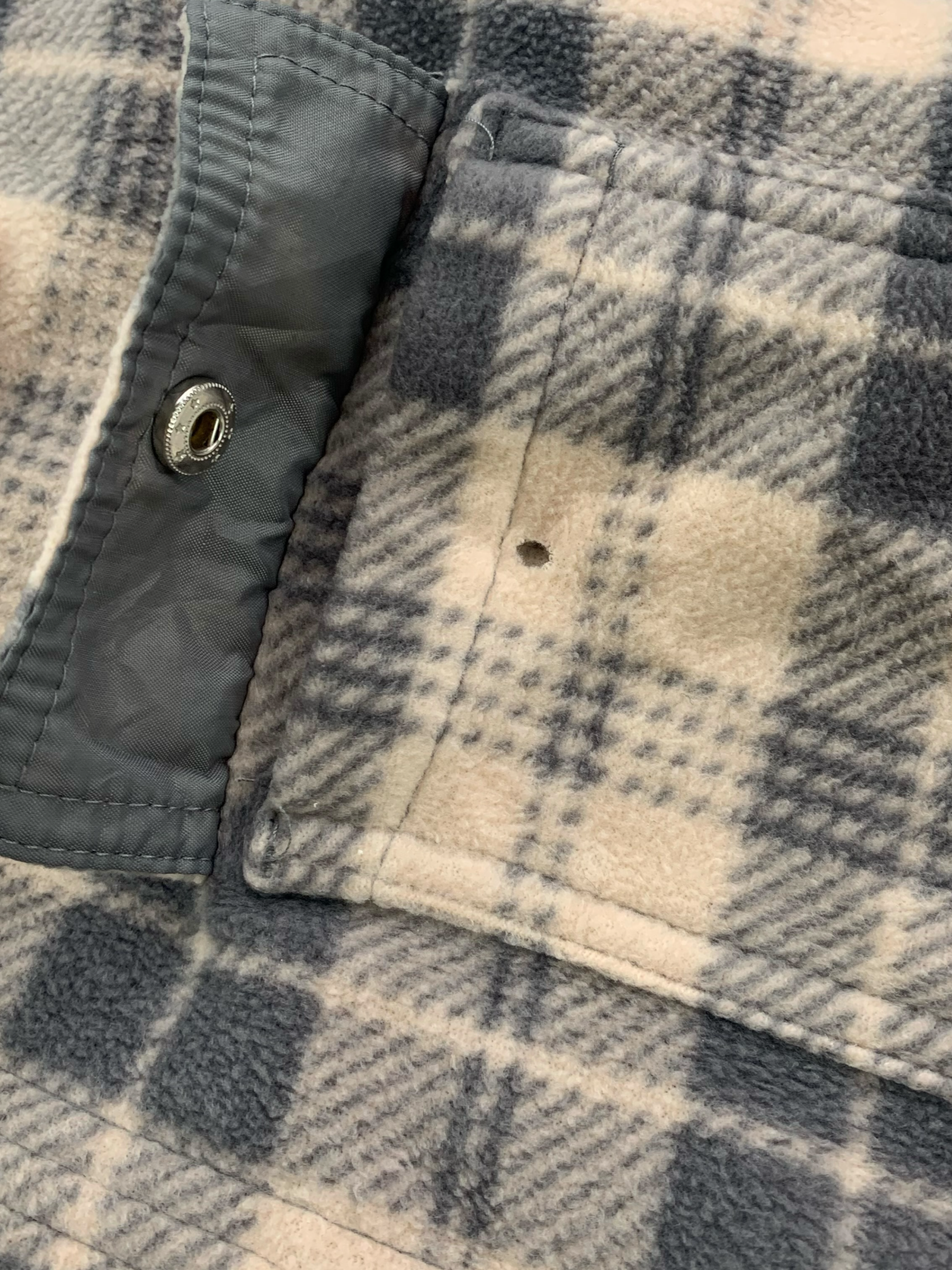 Chaqueta Sobrecamisa Color Block - Mujer - Medium