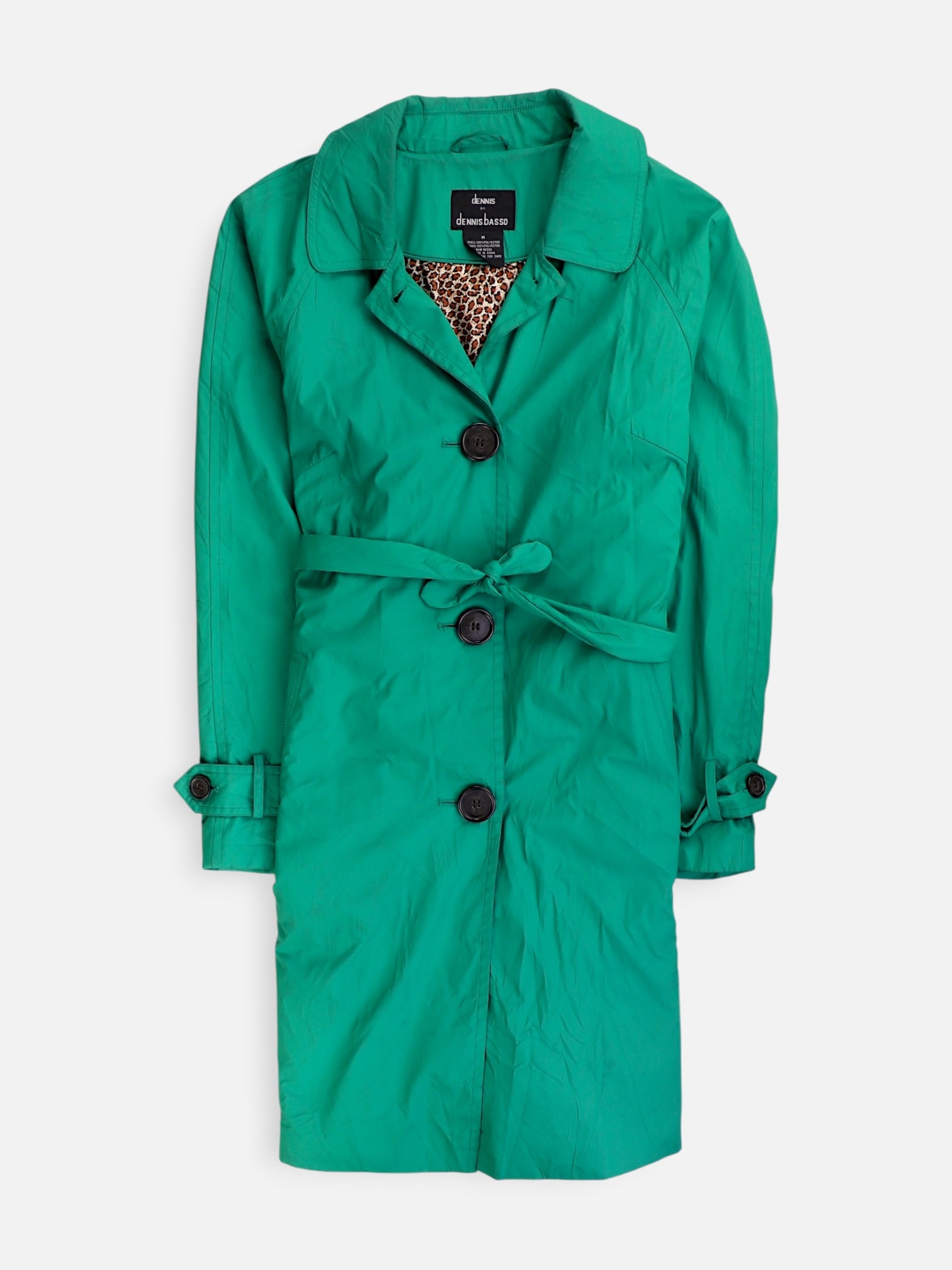 dennis basso Abrigo Trench Coat Casual - Mujer - Medium