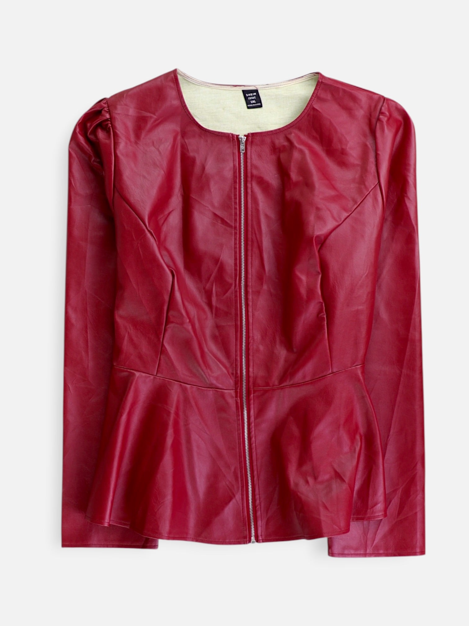 SHEIN Chaqueta Casual Cuero - Mujer - 1xl