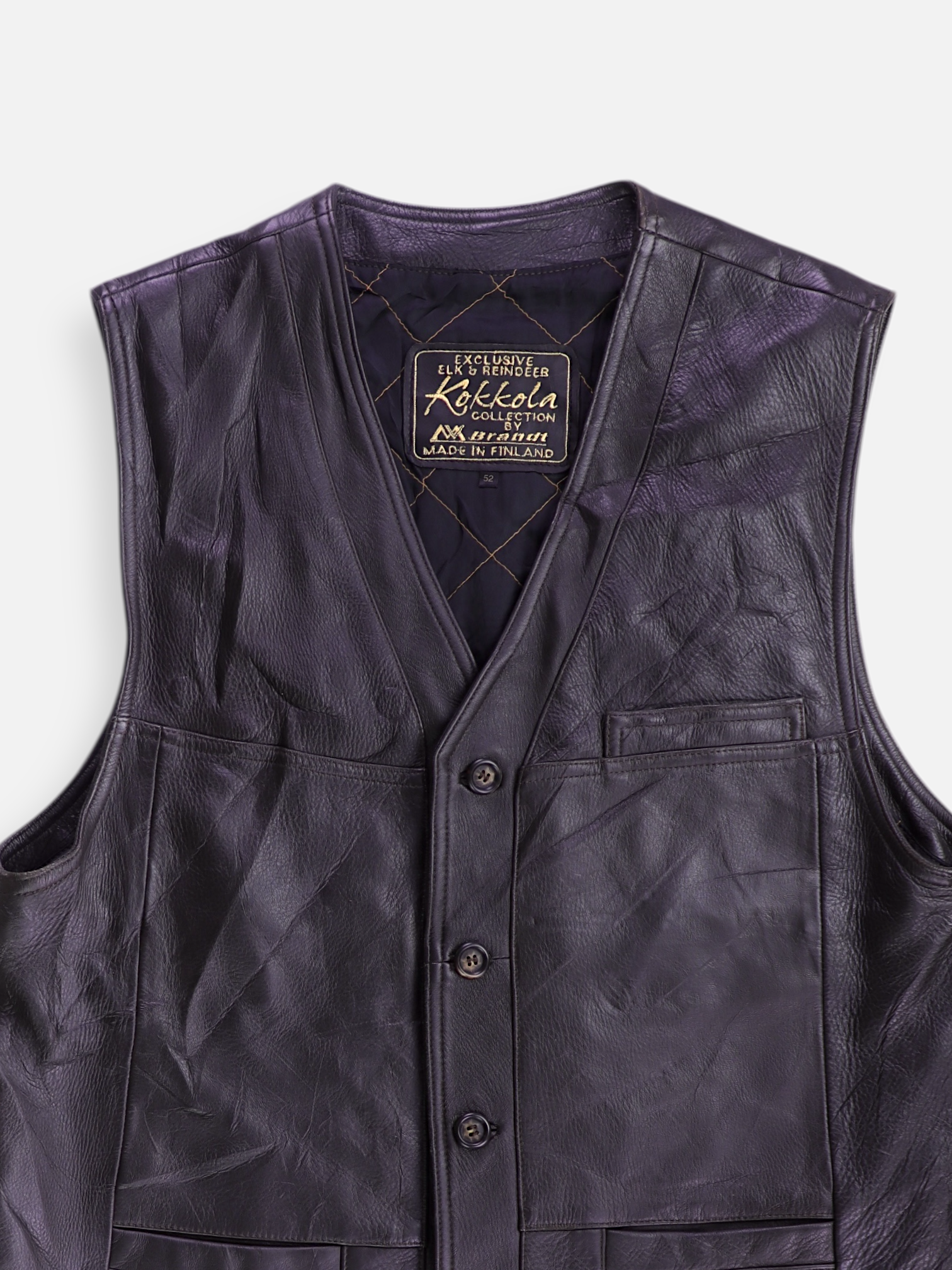 Chaleco Cuero - Hombre - 52