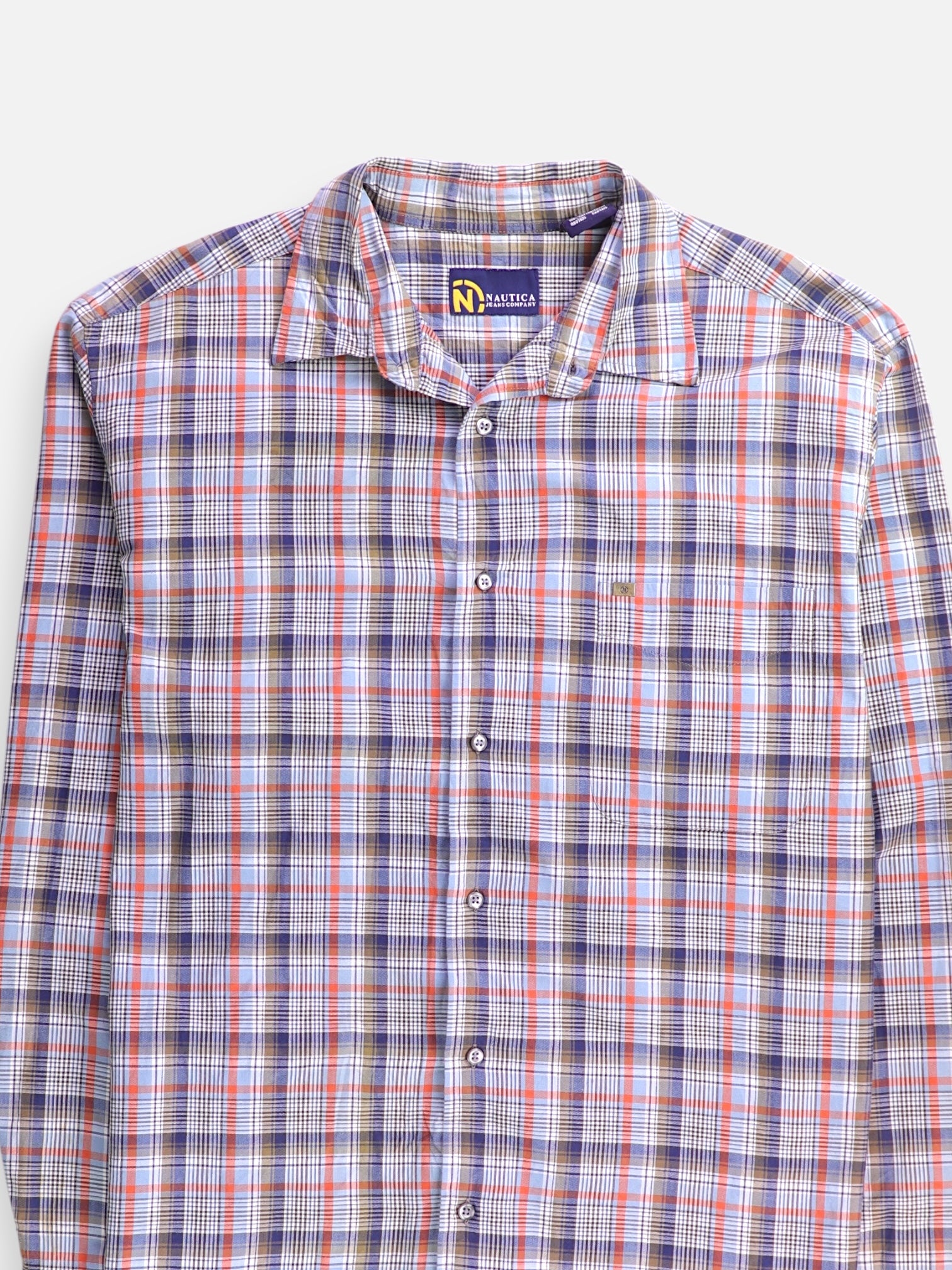 Nautica Camisa Casual - Hombre - Large