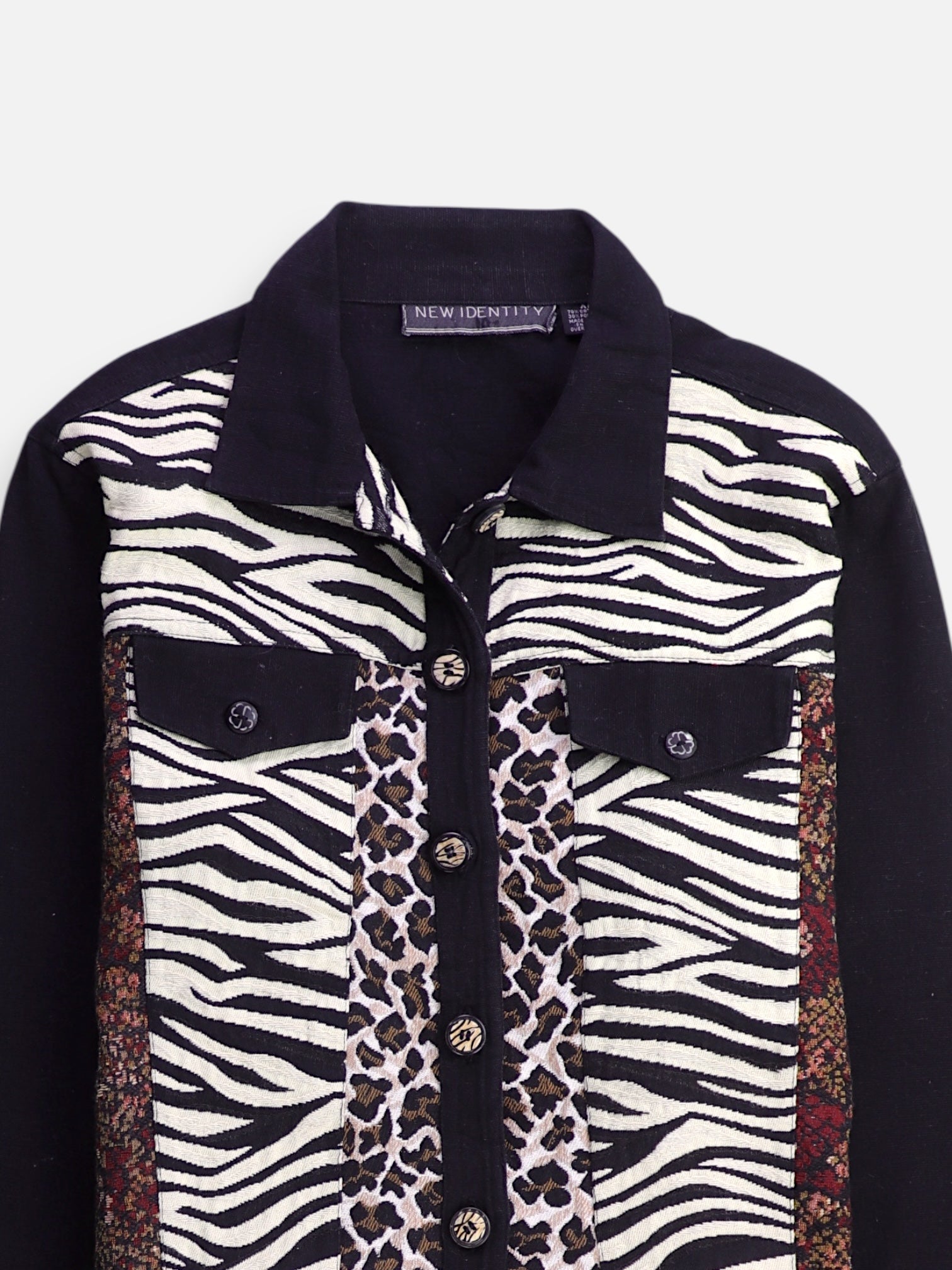 Chaqueta Casual Color Block - Mujer - XL