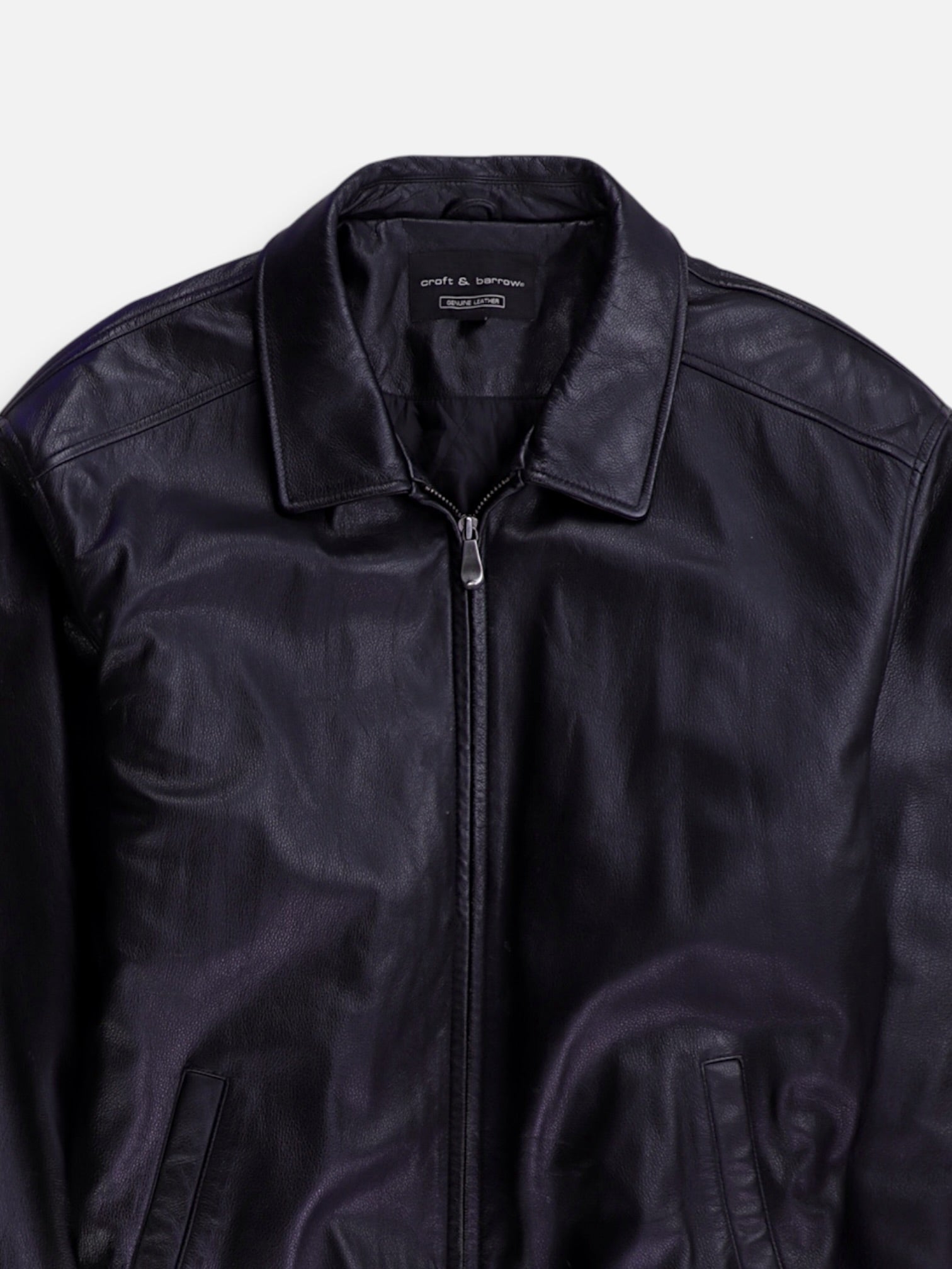 Croft & Barrow Chaqueta Casual Cuero - Hombre - 2XL
