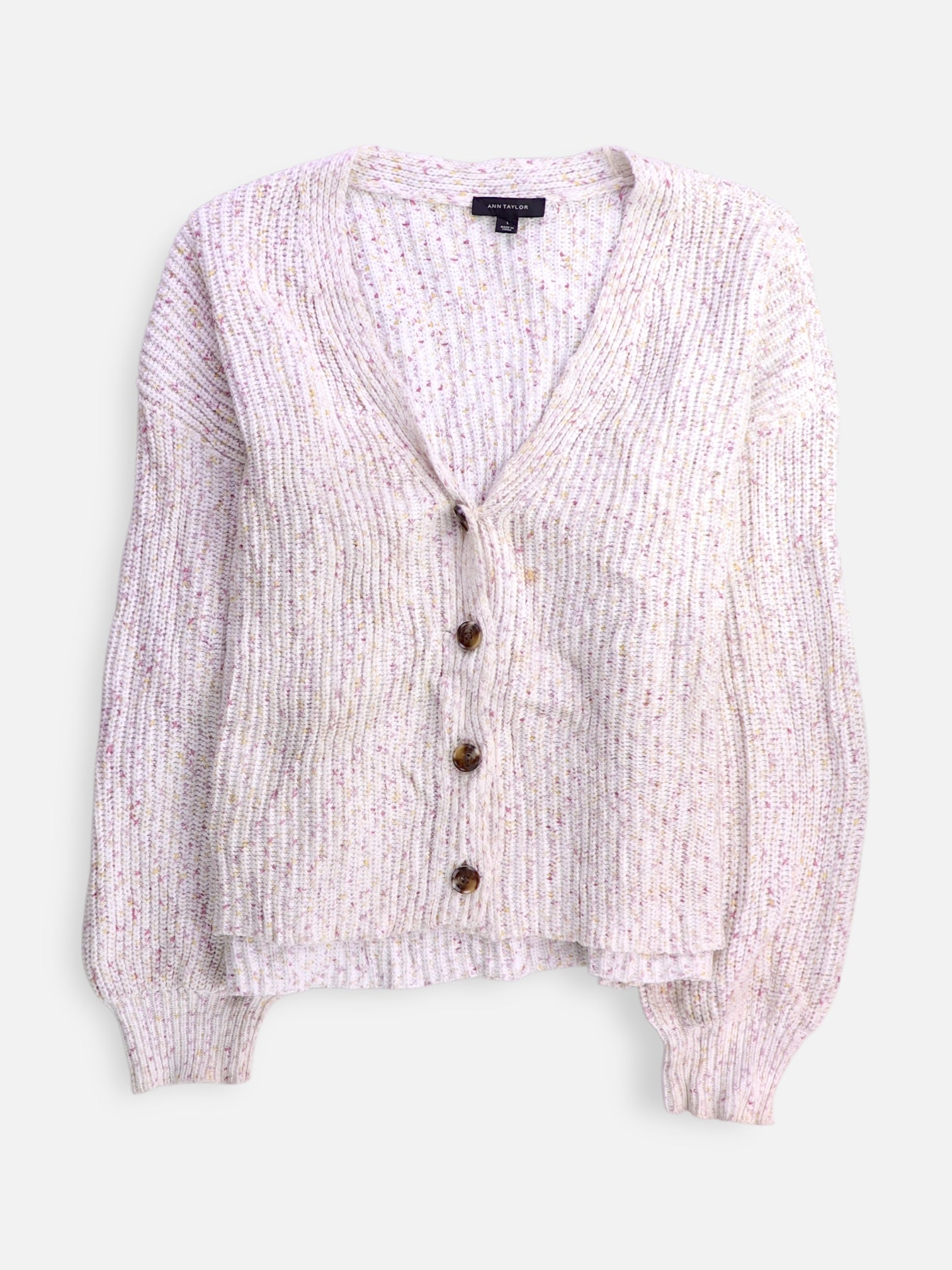 ANN TAYLOR Sueter Cardigan Casual - Mujer - Large