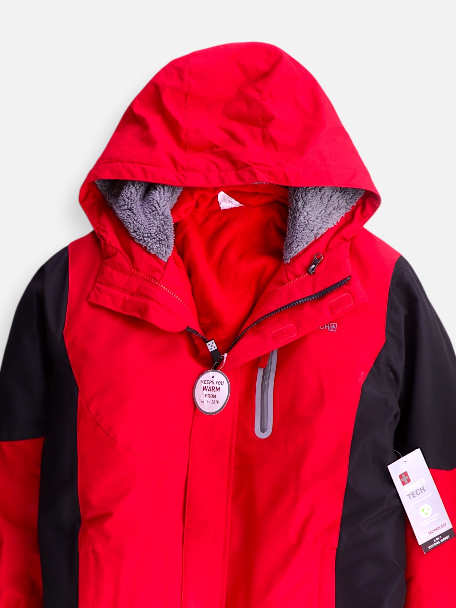 SwissTech Chaqueta Impermeable Hardshell - Niño - XL - 14-16Y (Años)