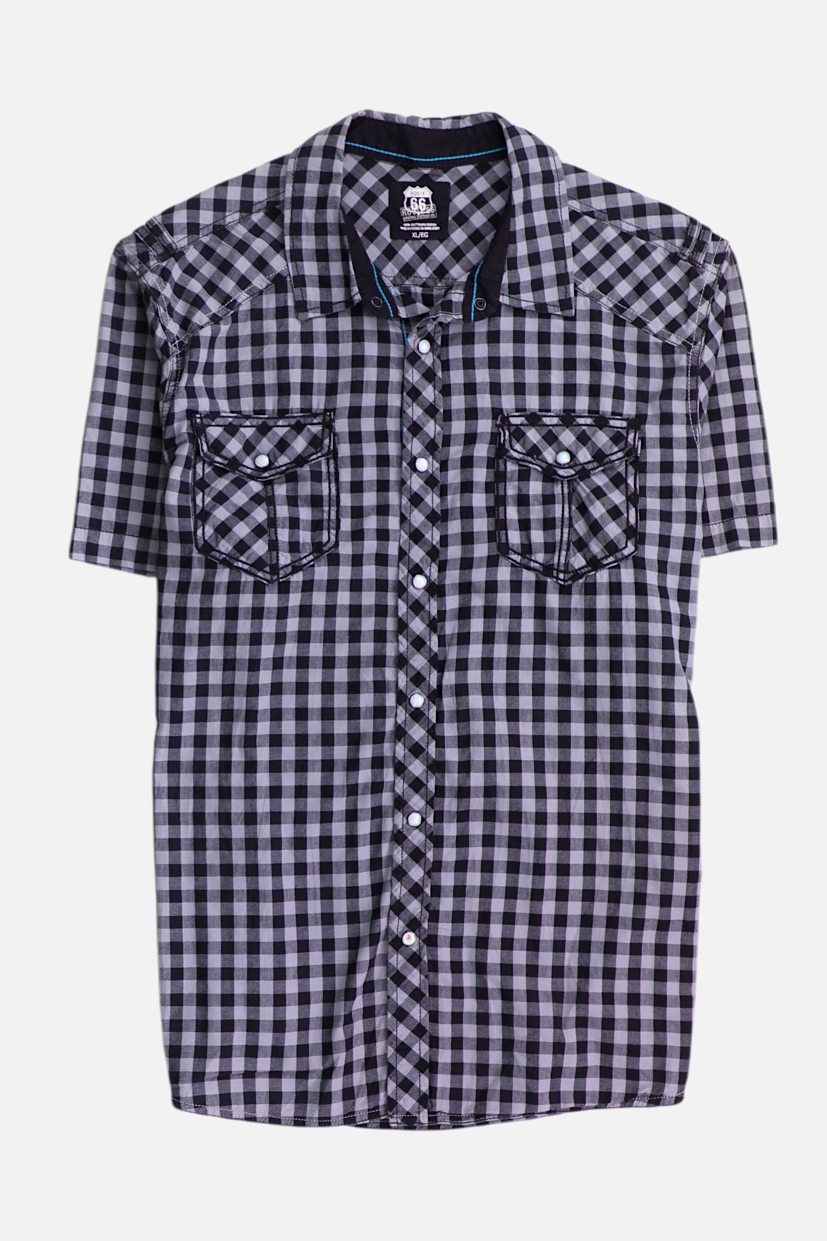 ROUTE 66 Camisa Color Block - Hombre - XL