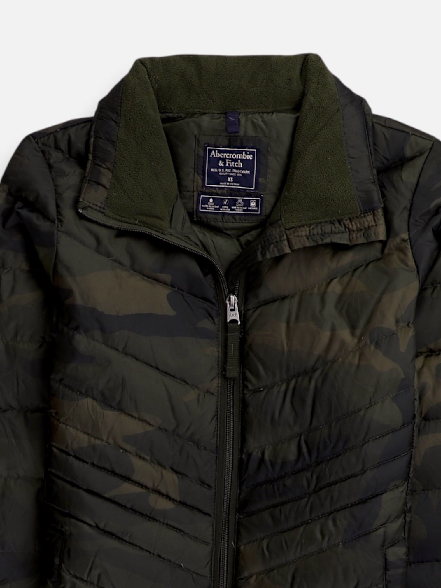 Abercrombie & Fitch Chaqueta Puffer Impermeable - Mujer - XS