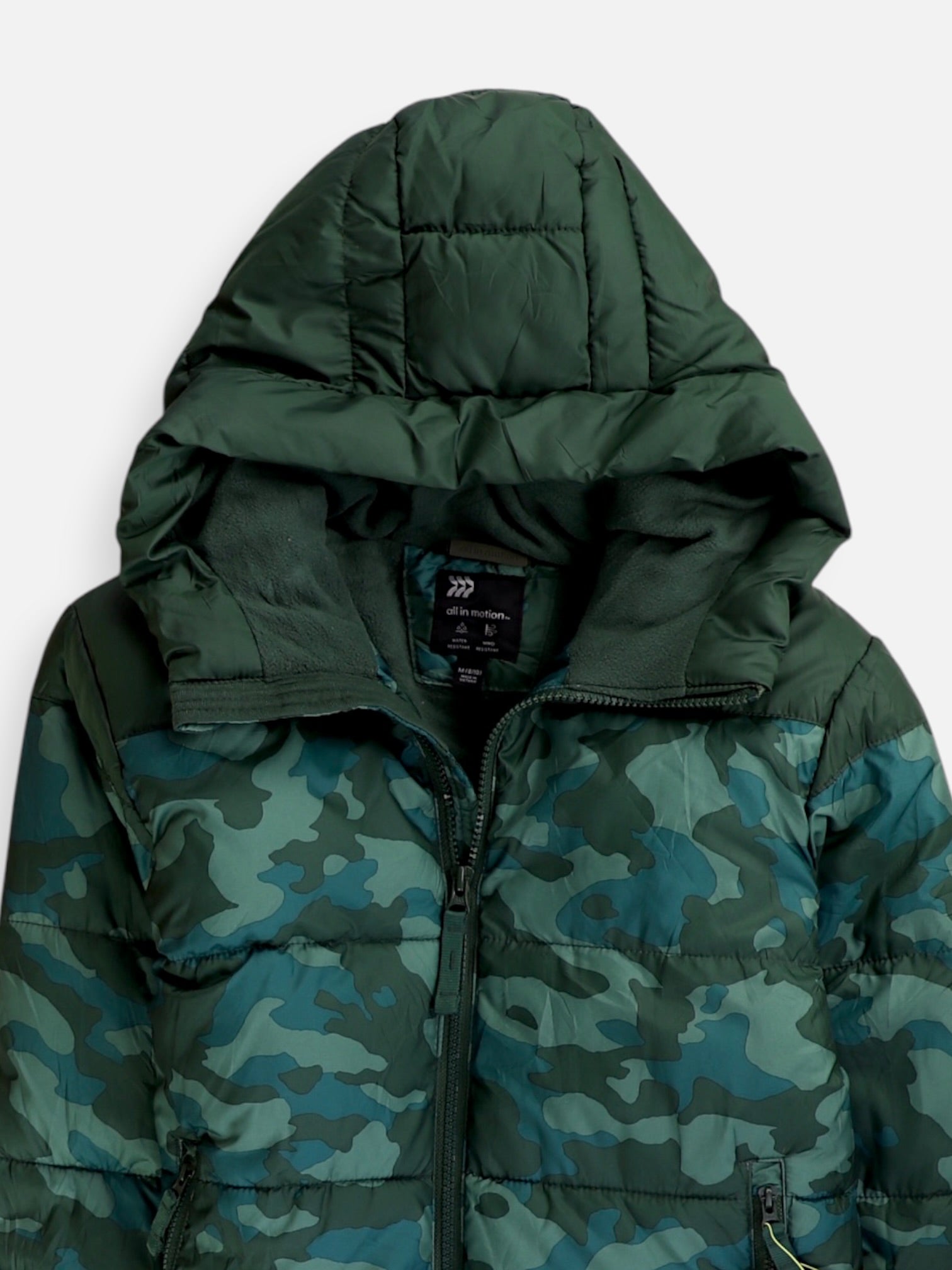 All In Motion Chaqueta Puffer Militar - Niño - Medium - 8-10Y (Años)