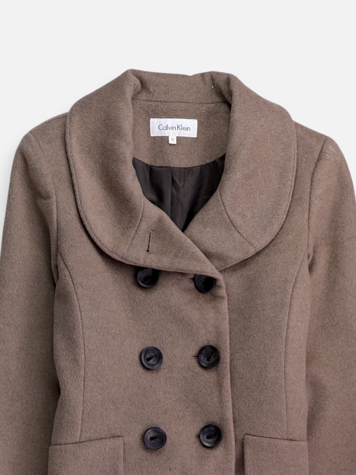 Calvin Klein Abrigo Donble breasted trench Casual - Mujer - 12