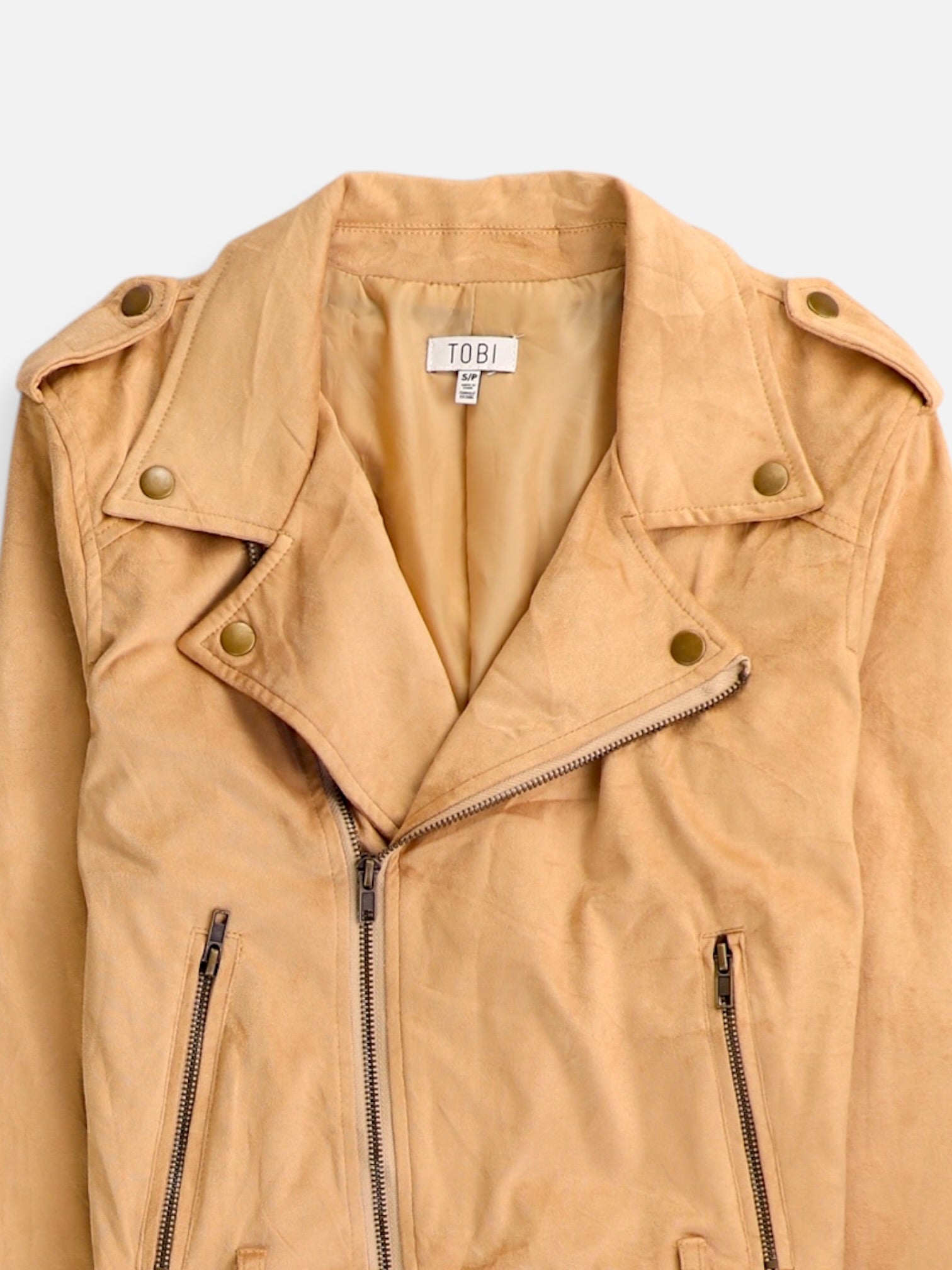 Chaqueta Suede Crop Top - Mujer - Small