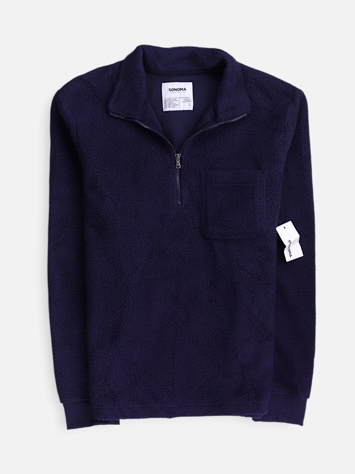 SONOMA Sueter Fleece Casual - Hombre - Large