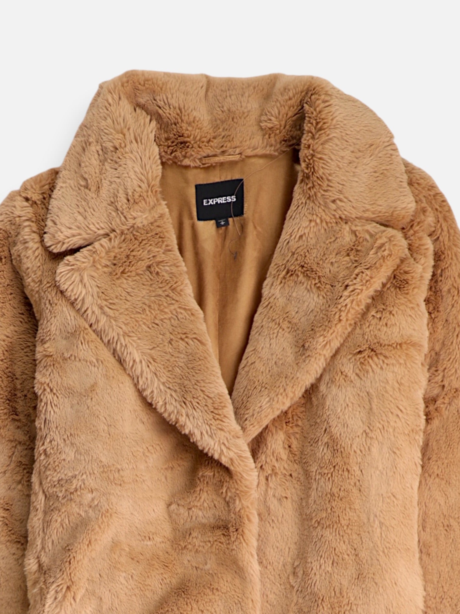 EXPRESS Abrigo Casual Teddy - Mujer - Medium