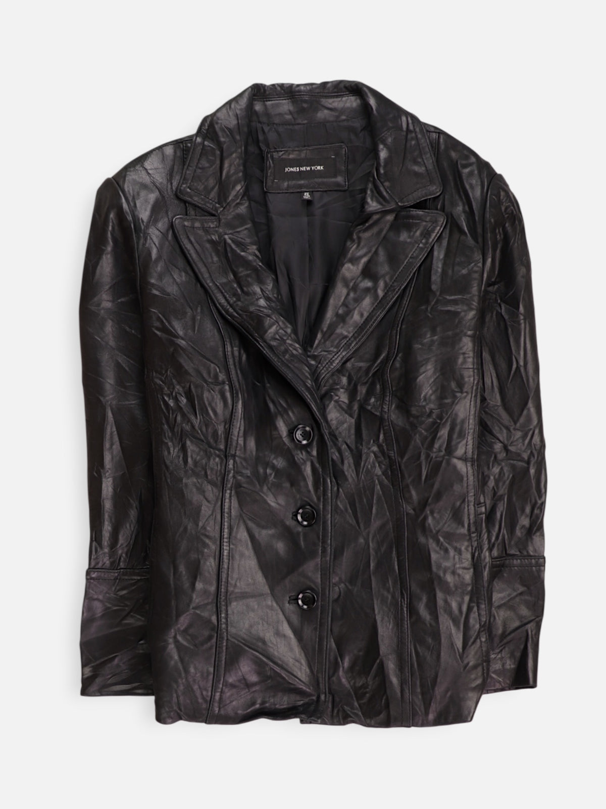 JONES NEW YORK Chaqueta Cuero Basic - Mujer - 2XL