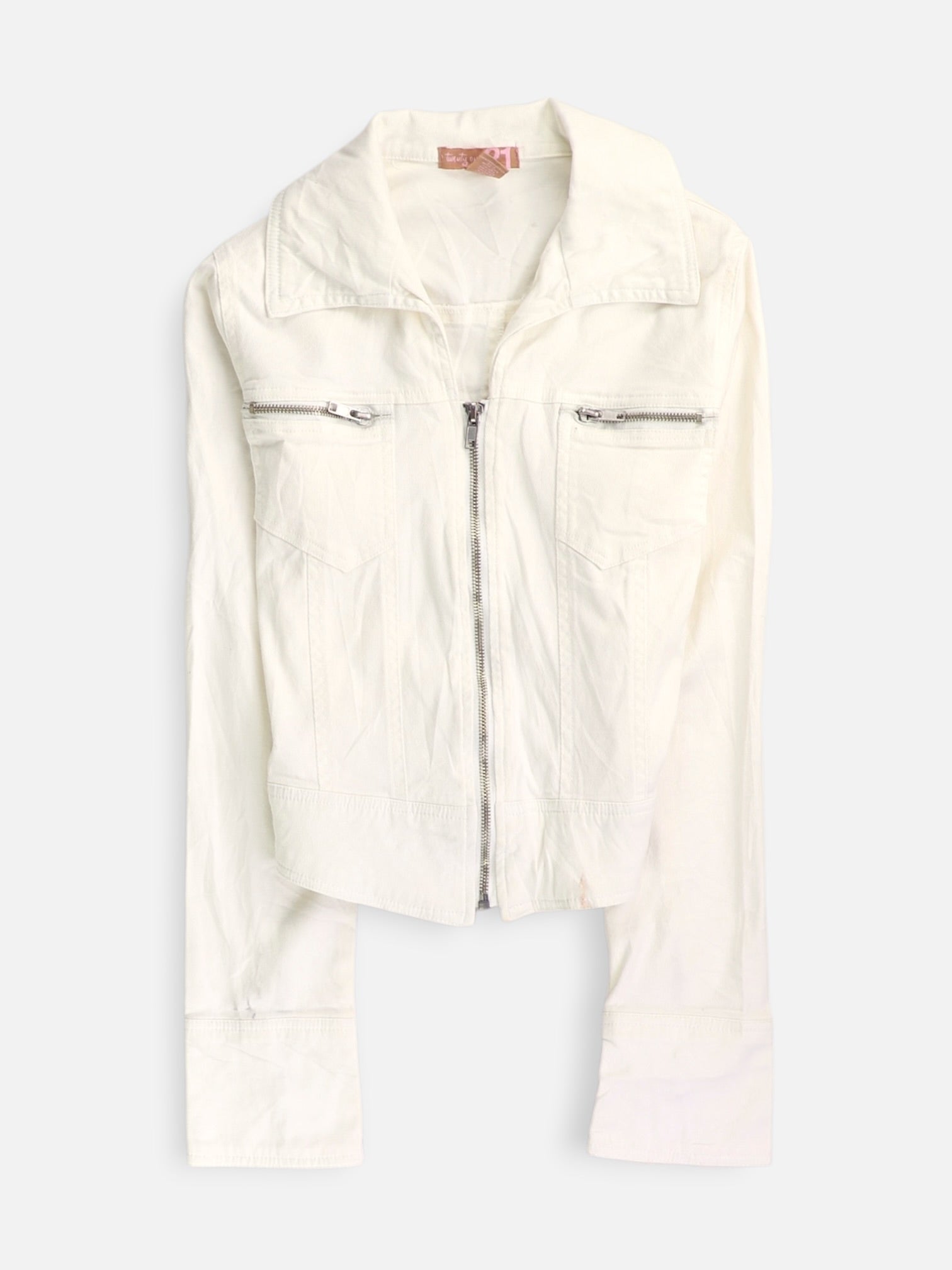 Forever 21 Chaqueta Denim  Crop Top - Mujer - Small
