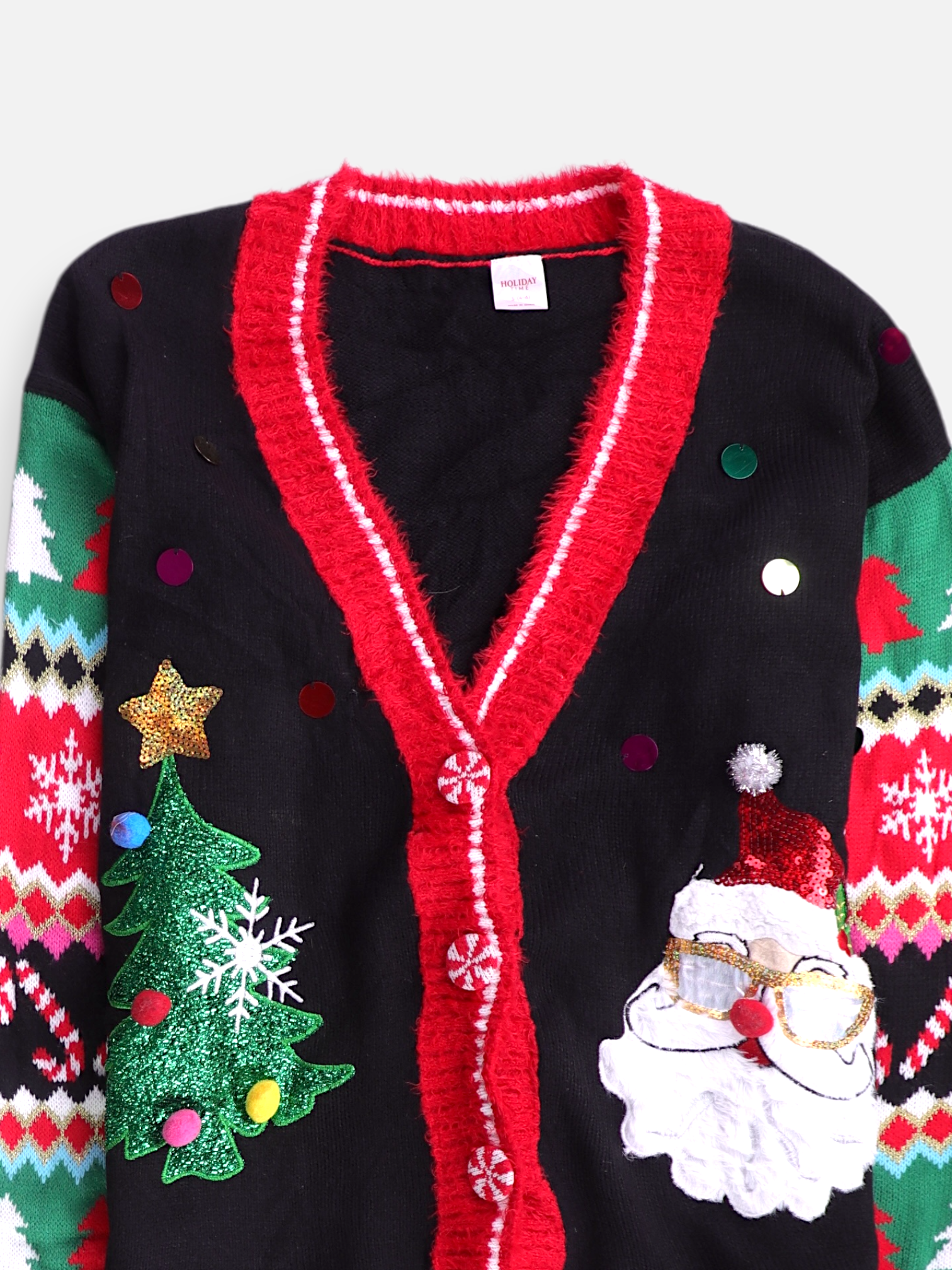 Sueter Cardigan Navideño - Hombre - Small