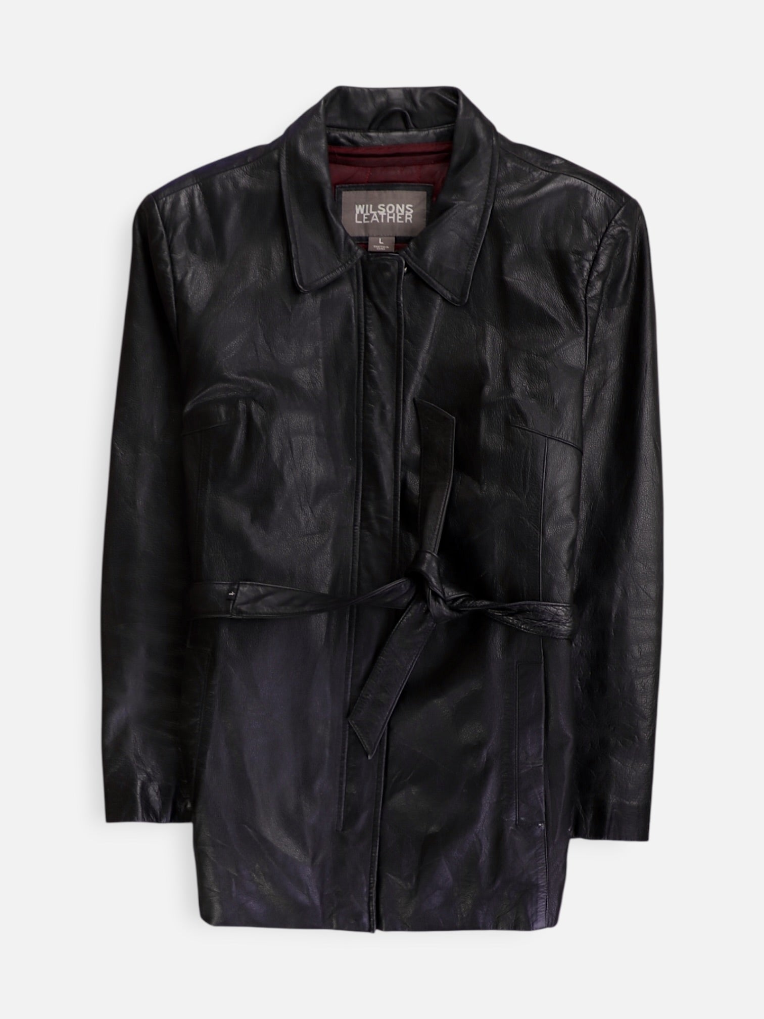 WILSONS LEATHER Chaqueta Casual Cuero - Mujer - Large