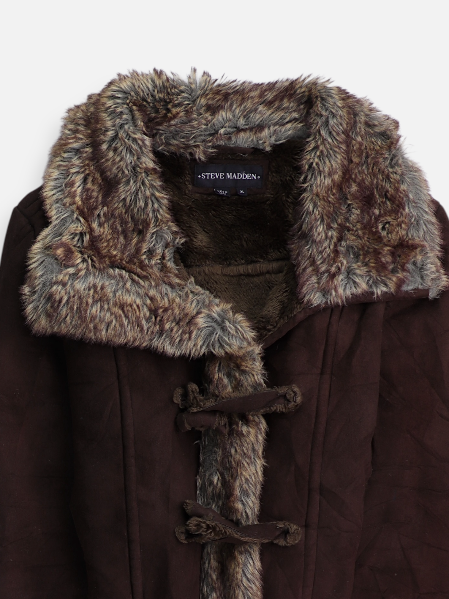 Steve Madden Chaqueta Aviator Suede - Mujer - XL