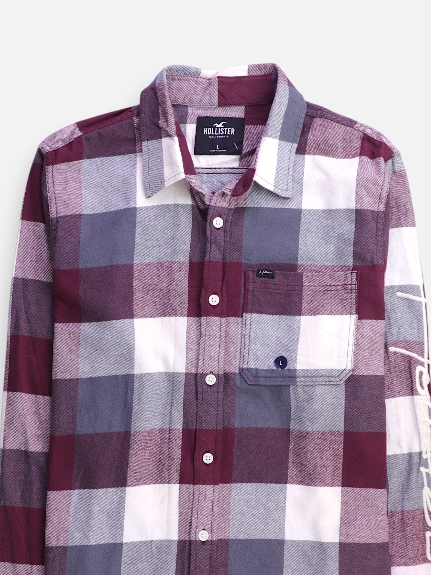 Hollister Camisa Color Block - Hombre - Large