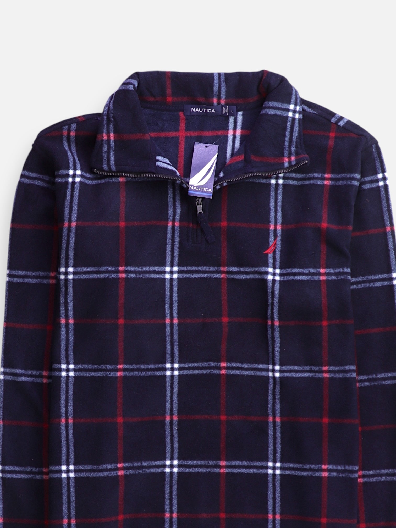 Nautica Sueter Fleece Casual - Hombre - Large