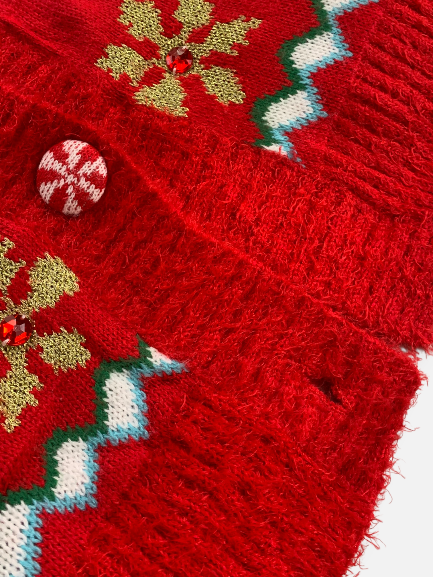 Sueter Cardigan Navideño - Hombre - Large