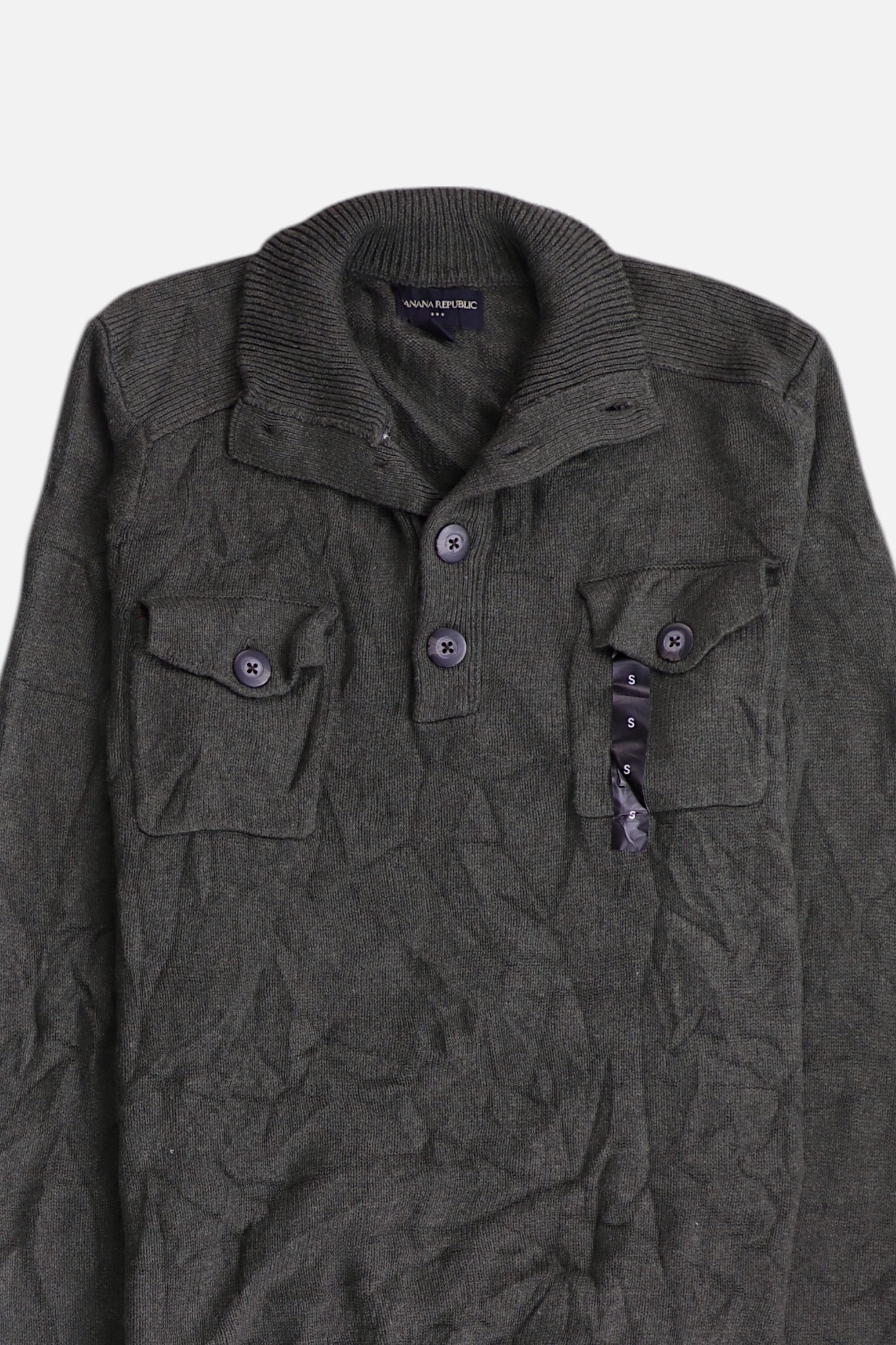 Banana Republic Sueter Fleece Casual - Hombre - Small