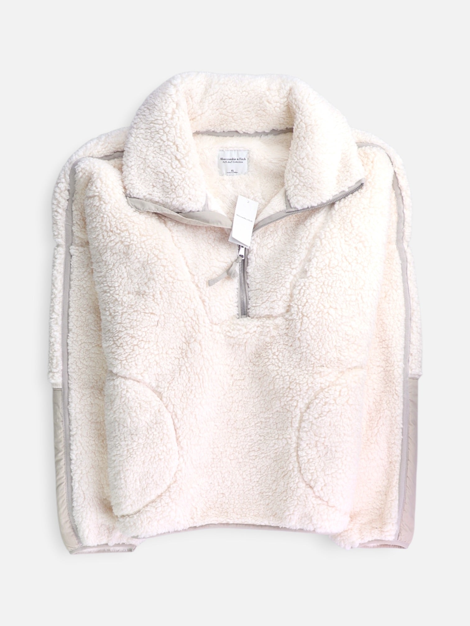 Abercrombie & Fitch Sueter Fleece Teddy - Hombre - XL