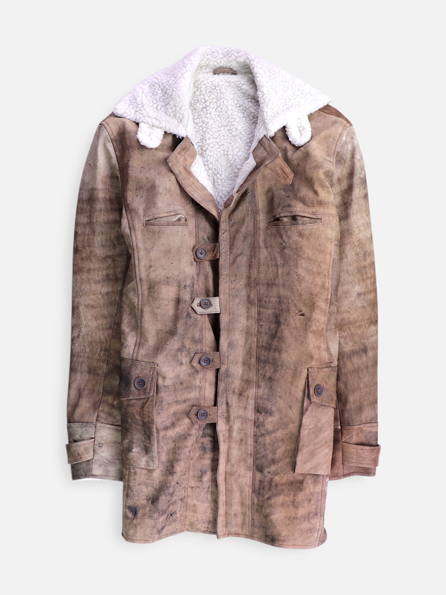 Abrigo  Single breasted trench Cuero - Hombre - Medium