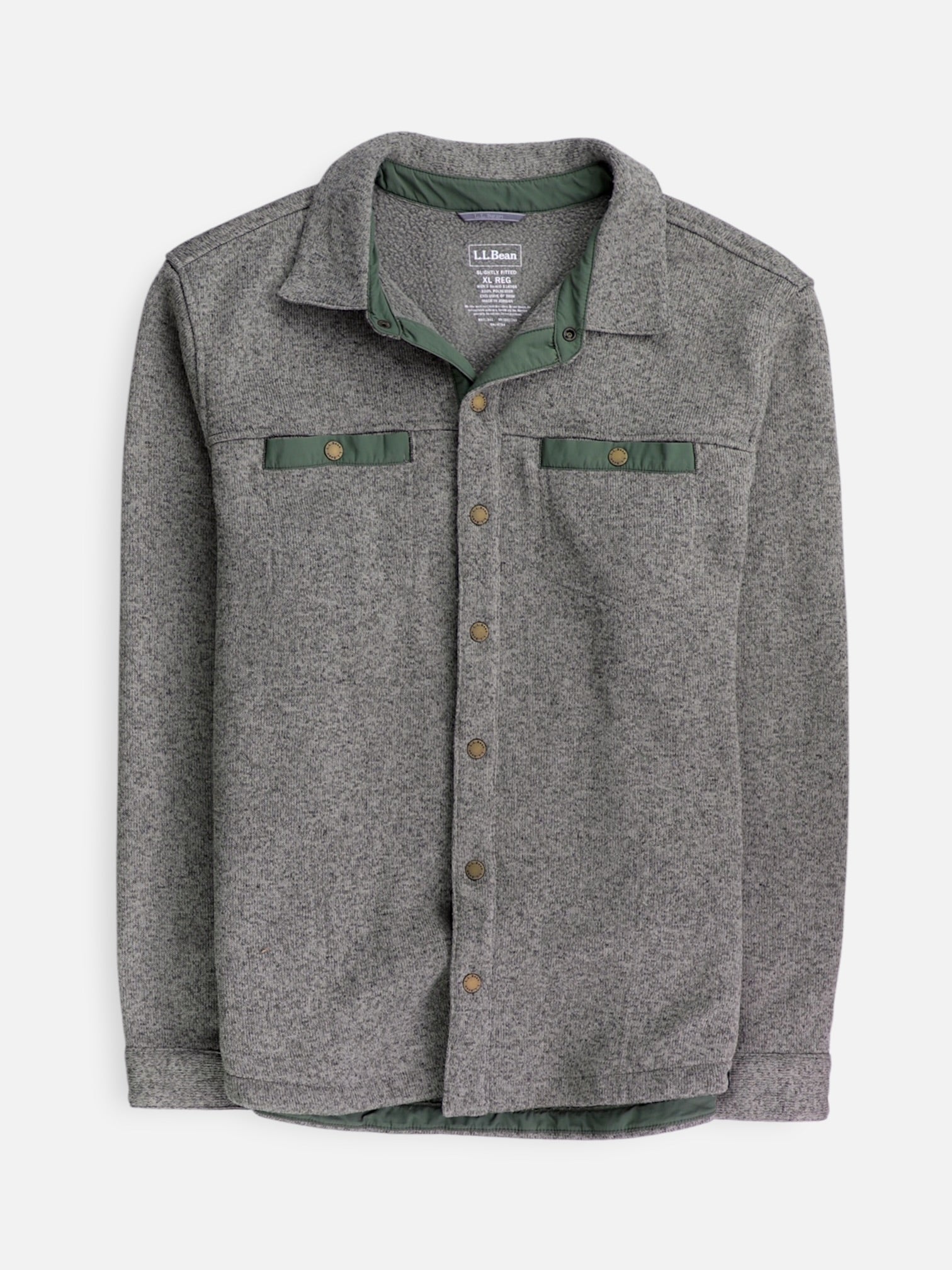LL BEAN Sueter Fleece Casual - Hombre - XL