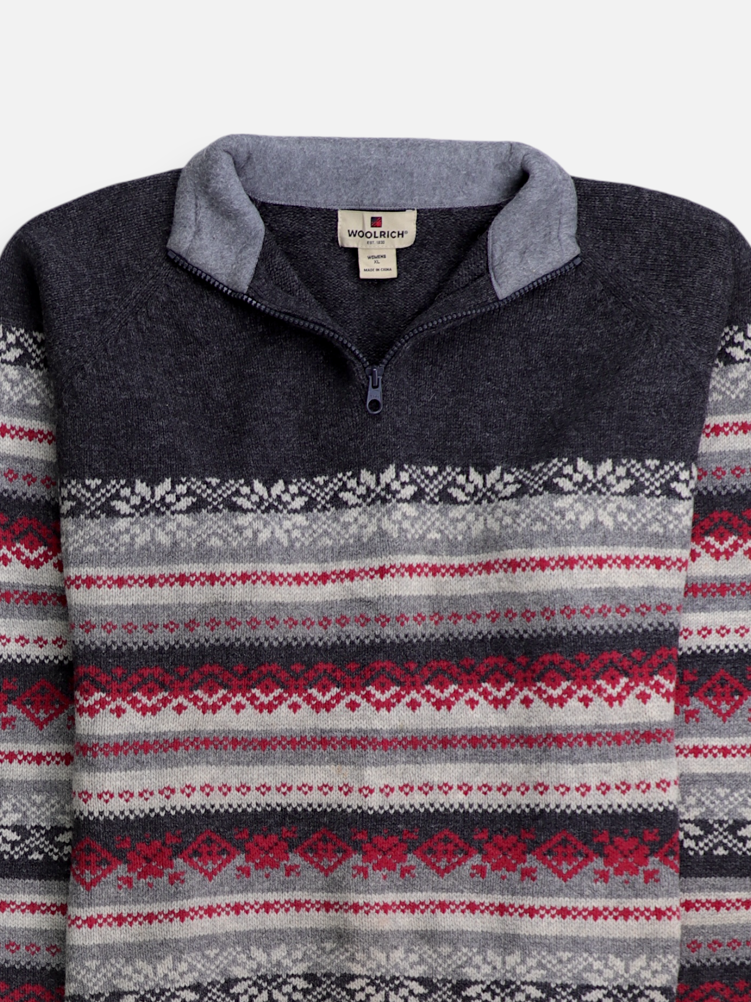 Sueter Fleece Color Block - Mujer - XL