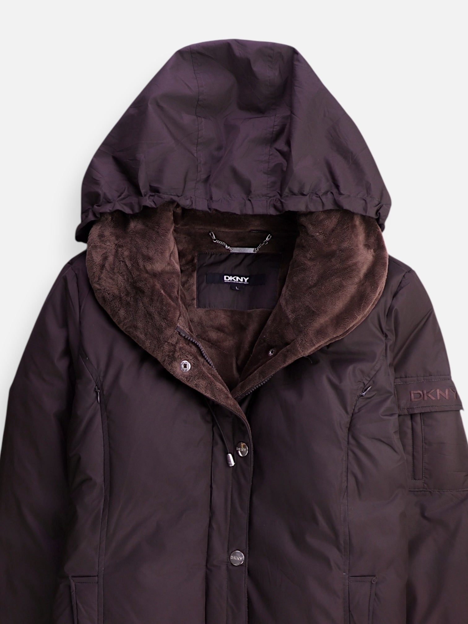 DKNY Abrigo Impermeable Puffer - Mujer - Large