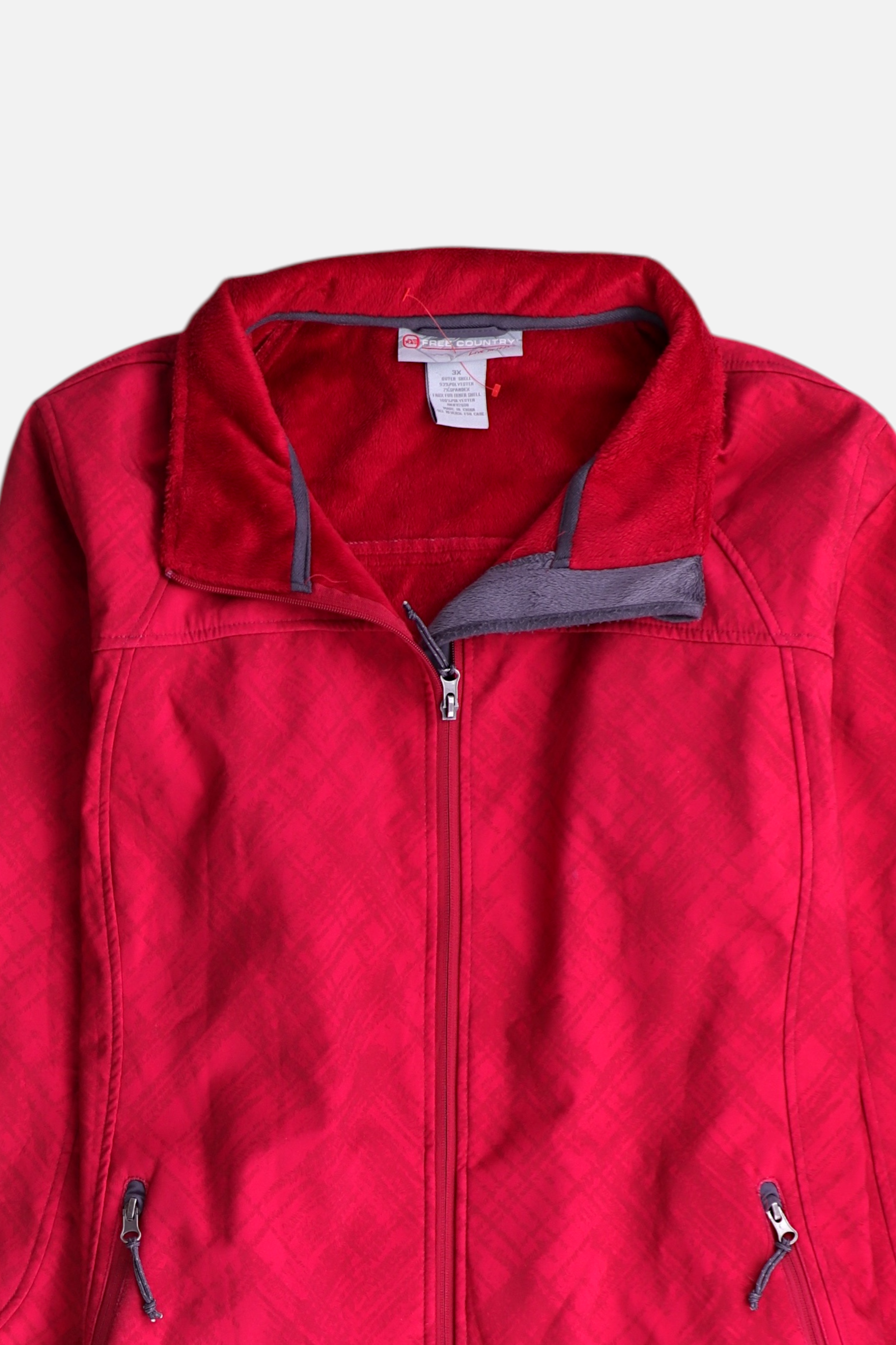 FREE COUNTY Sudadera Fleece Deportivo - Mujer - 3XL