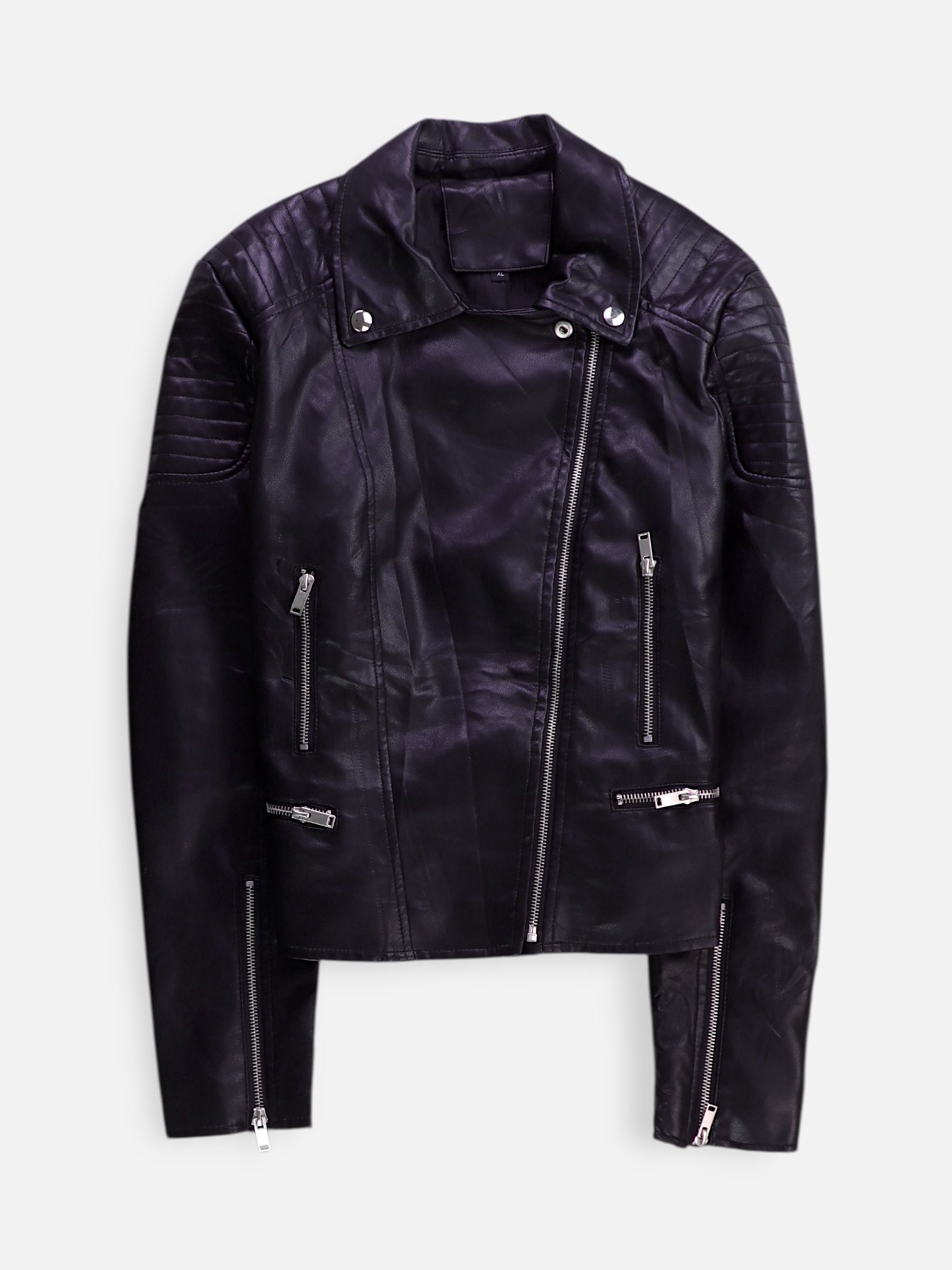 Chaqueta Motera Cuero - Mujer - XL