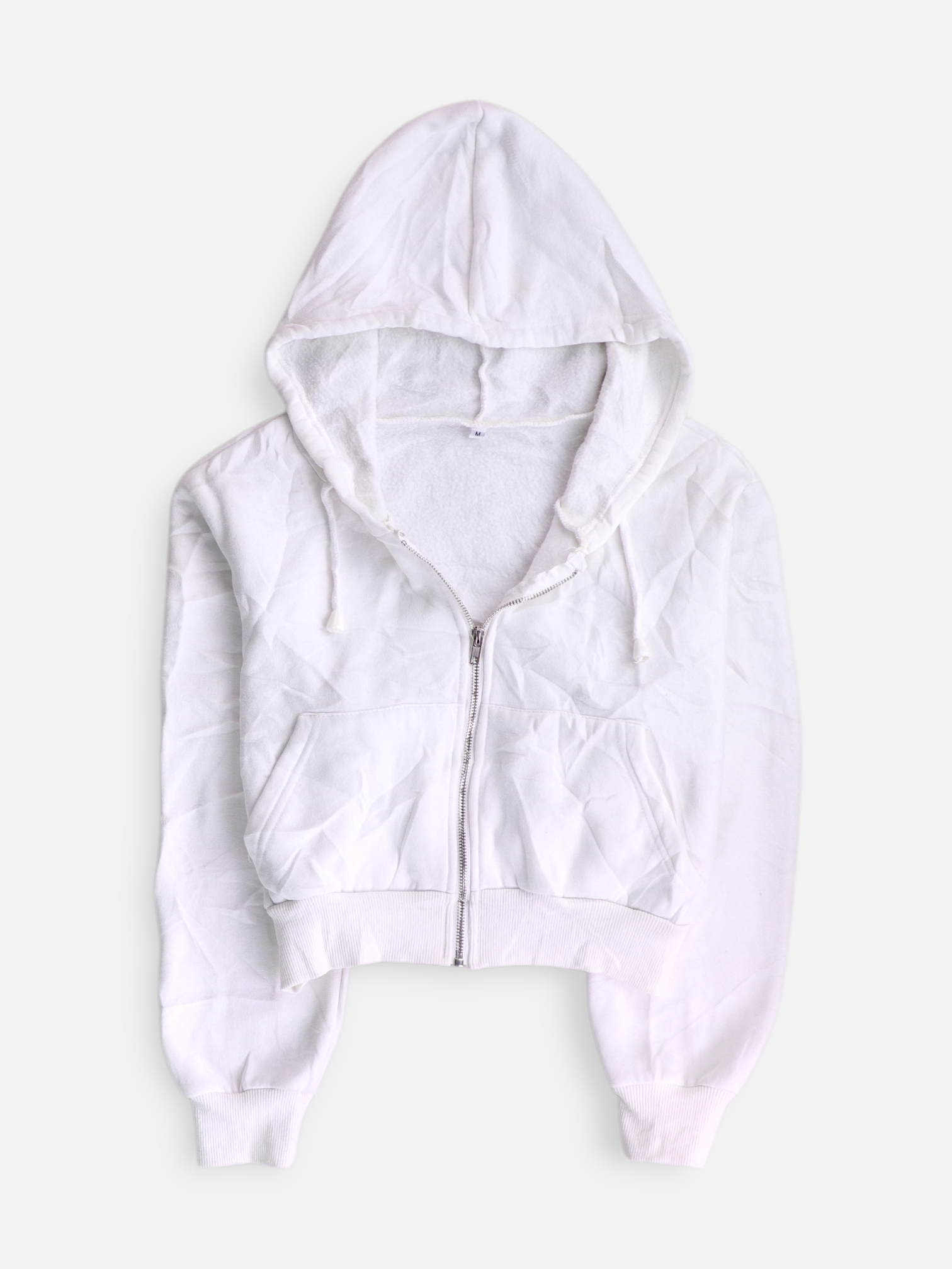 Sudadera Hoodie Crop Top - Mujer - Medium