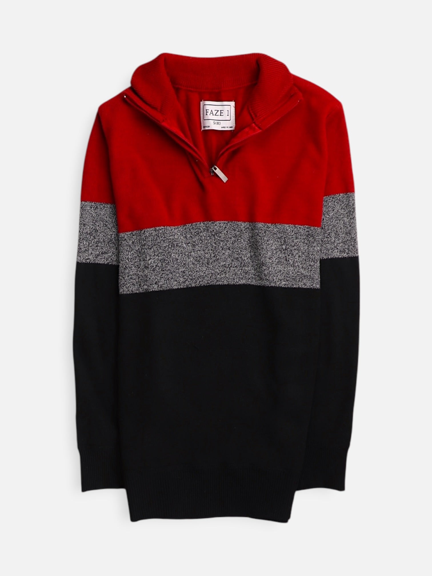 Sueter Fleece Color Block - Niño - Small - 7-8Y (Años)