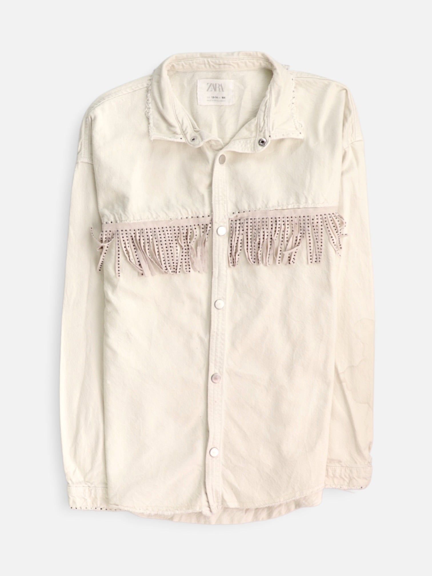 ZARA Chaqueta Sobrecamisa Denim - Niña - N/A - 13-14Y (Años)