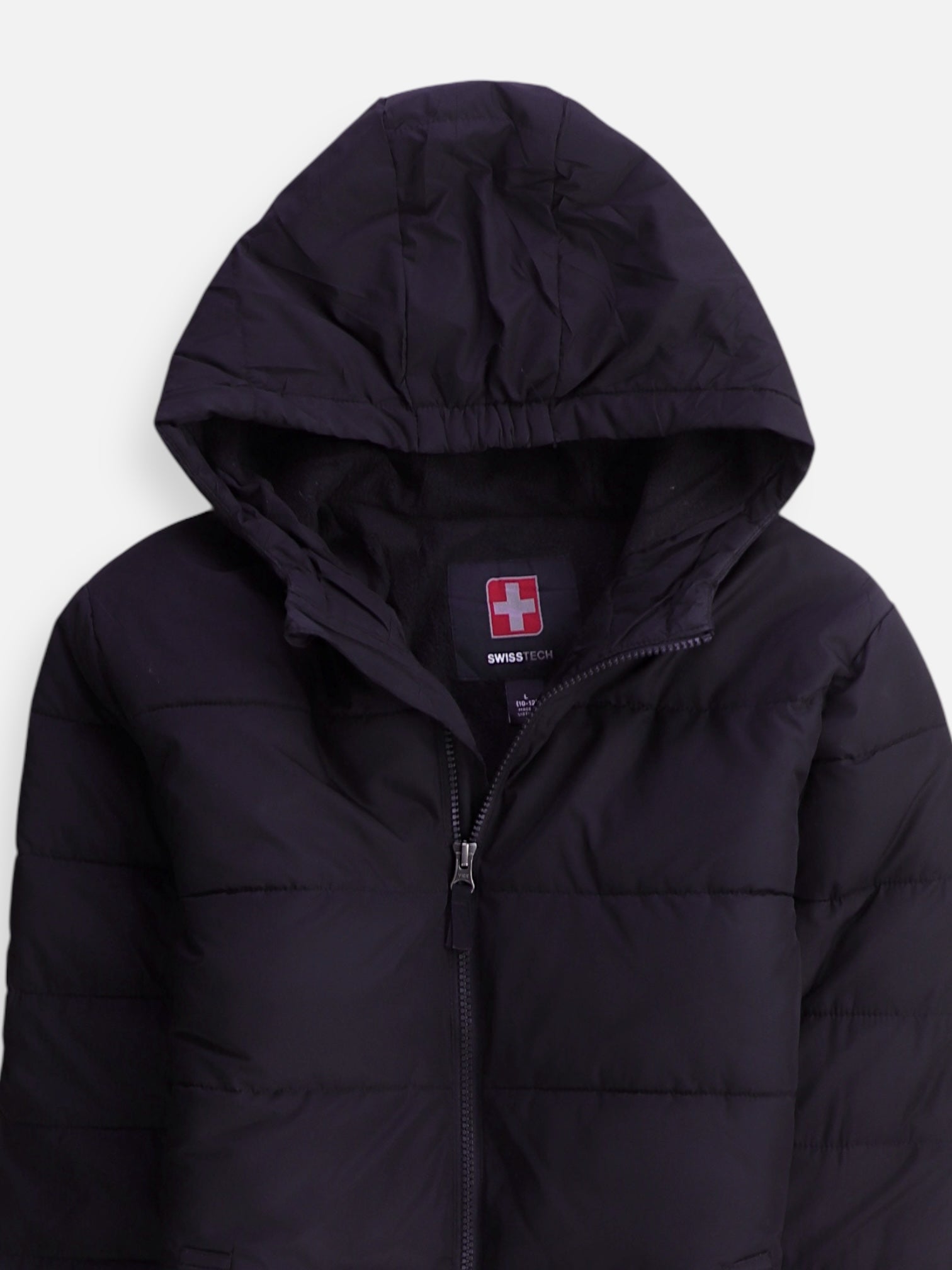 SwissTech Chaqueta Puffer Impermeable - Niño - Large - 10-12Y (Años)