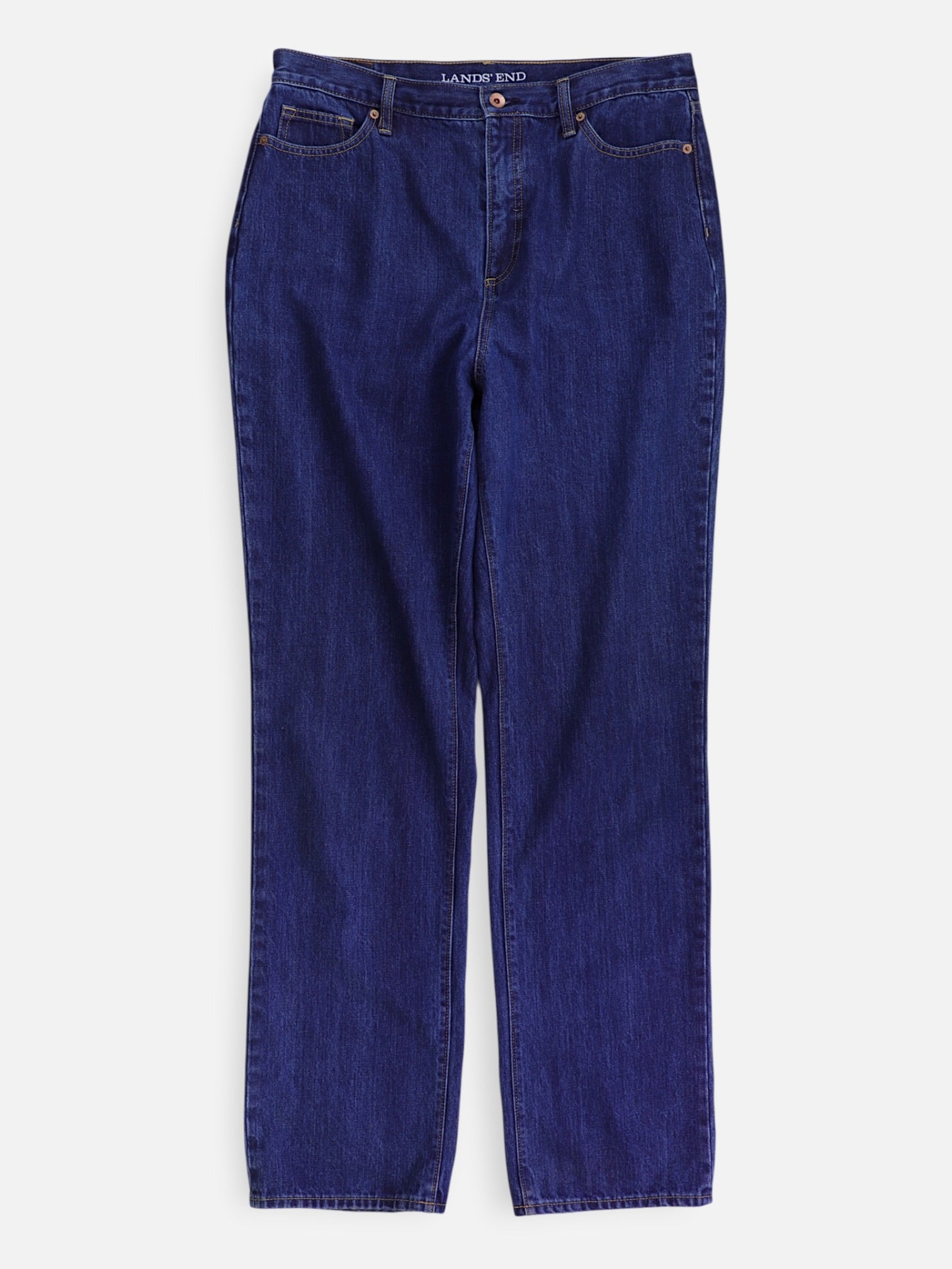 LANDS END Jean Regular Fit Denim - Mujer - 14