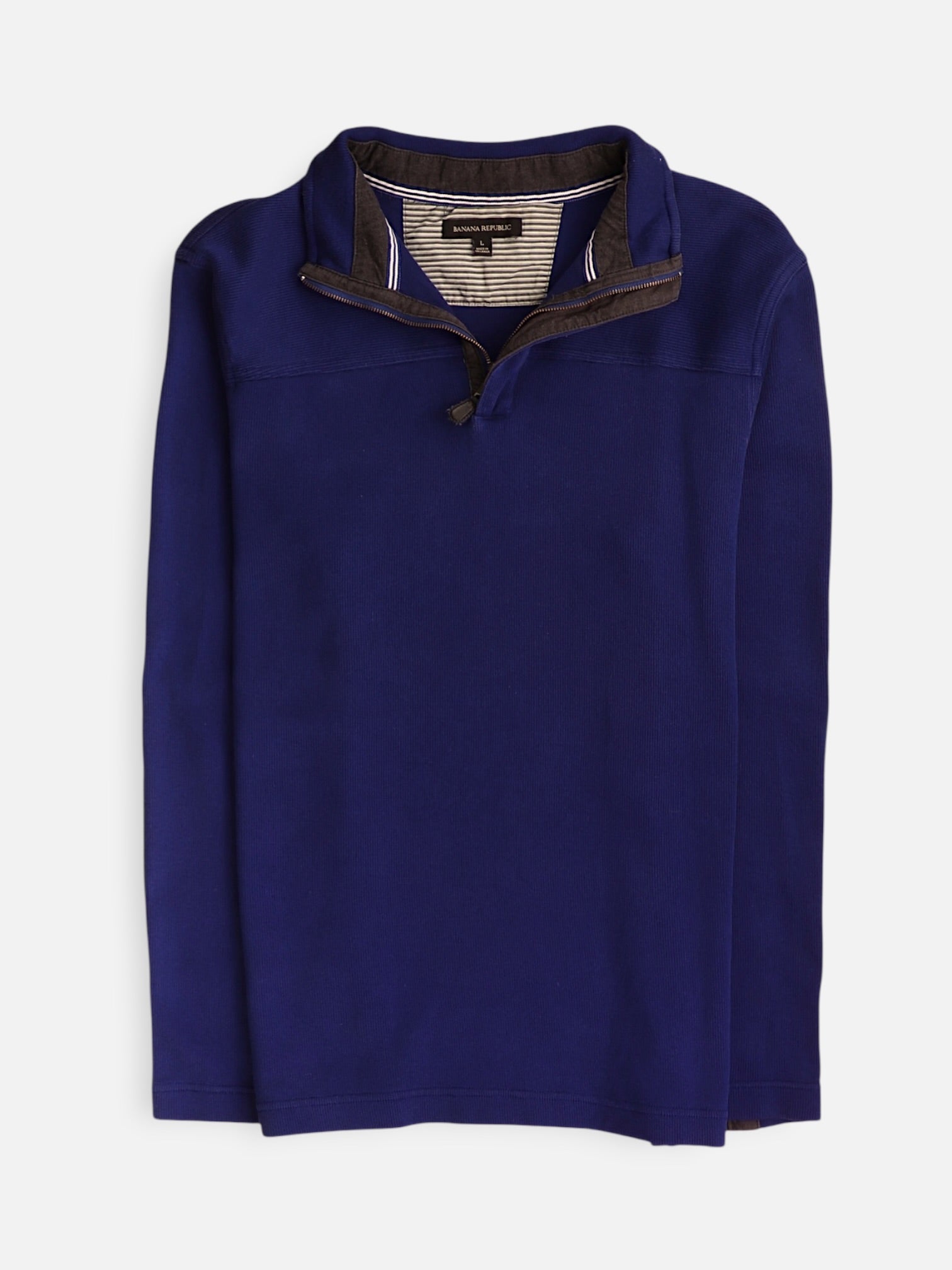 Banana Republic Sueter Fleece Casual - Hombre - Large