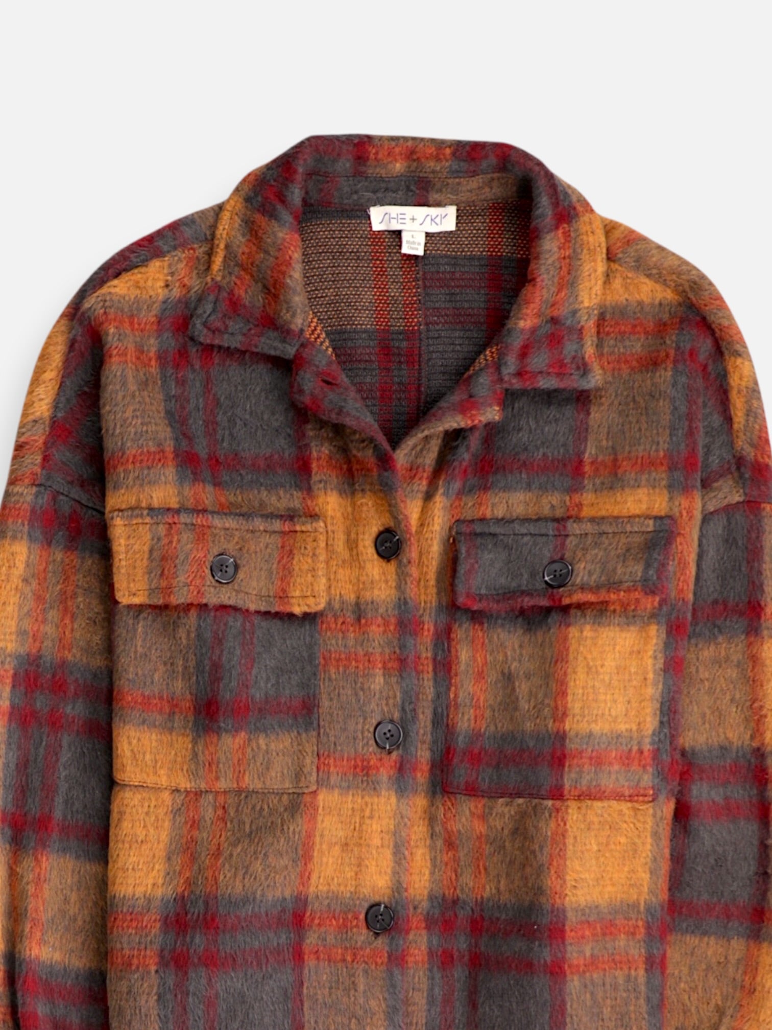 Chaqueta Sobrecamisa Plaid Types - Hombre - Large