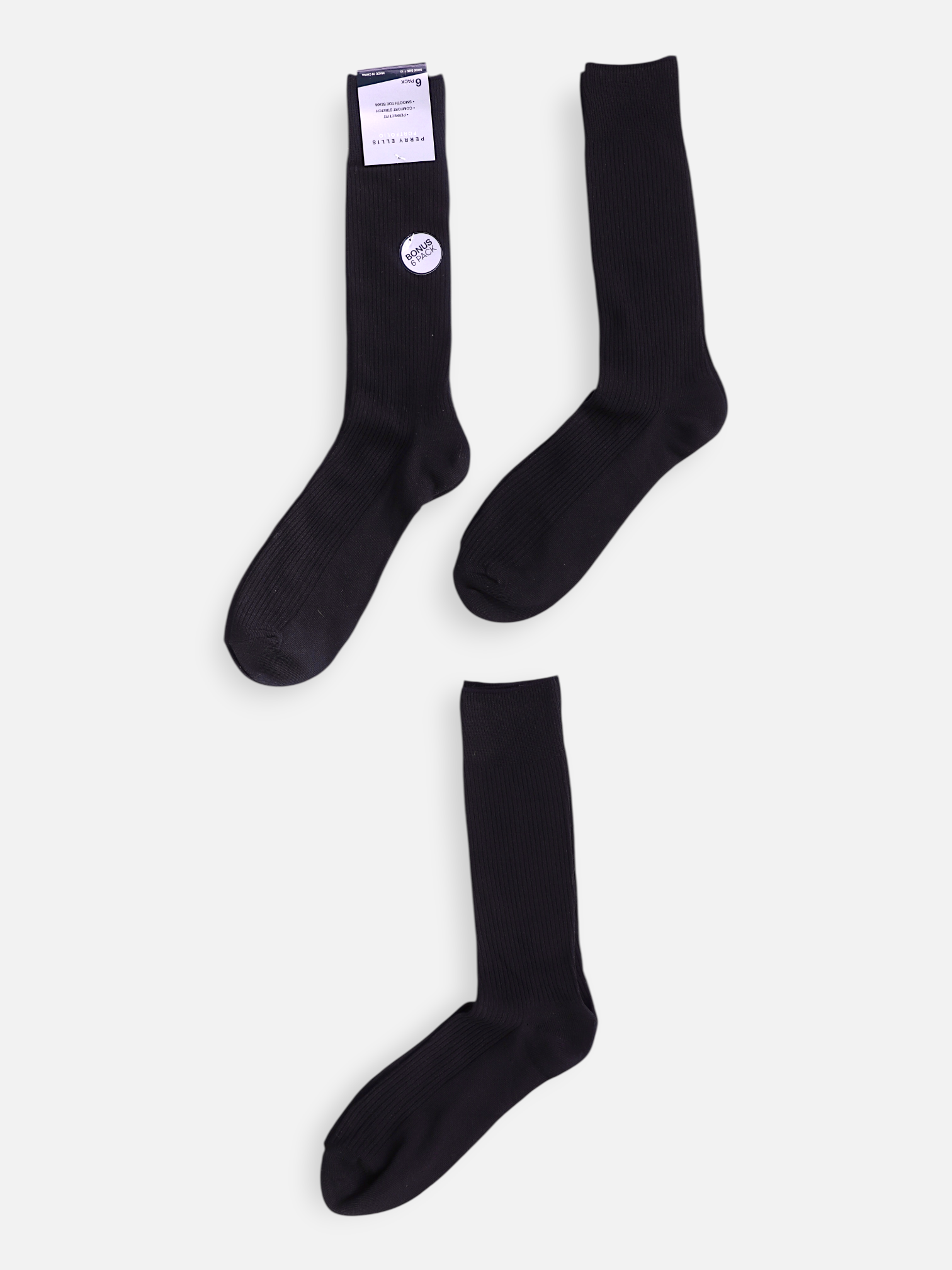 Perry Ellis Calcetines 3 Pares - Hombre - Talla Única (One Size)