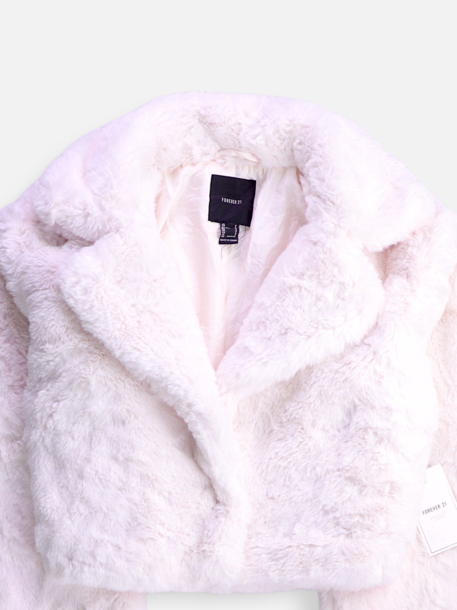 Forever 21 Chaqueta Casual Teddy - Mujer - Small