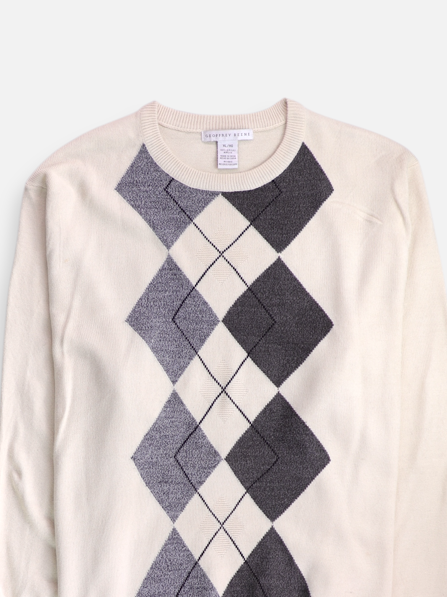 GEOFFREY BEENE  Sueter Casual Color Block - Hombre - XL