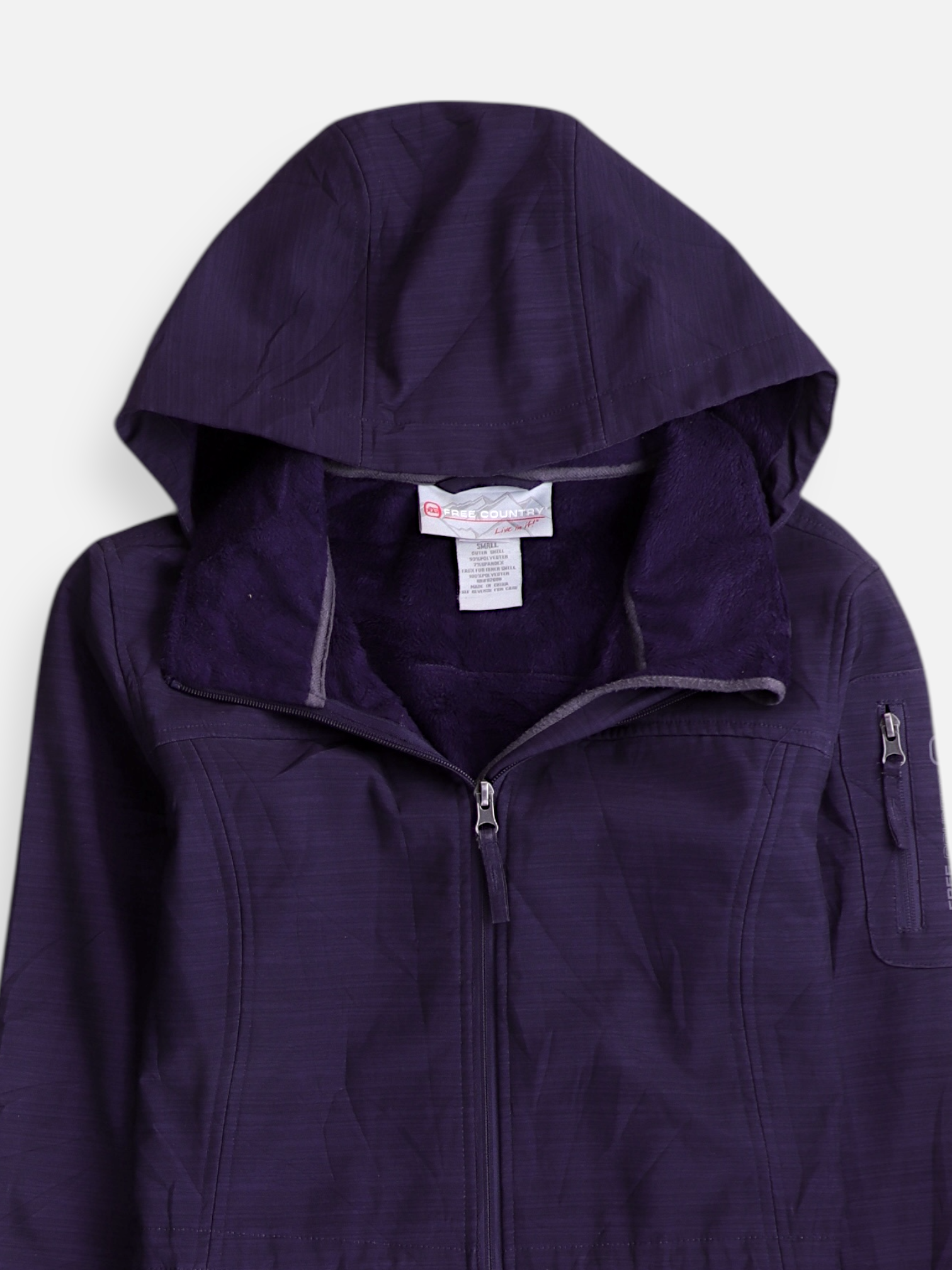 FREE COUNTY Sudadera Hoodie Deportivo - Mujer - Small