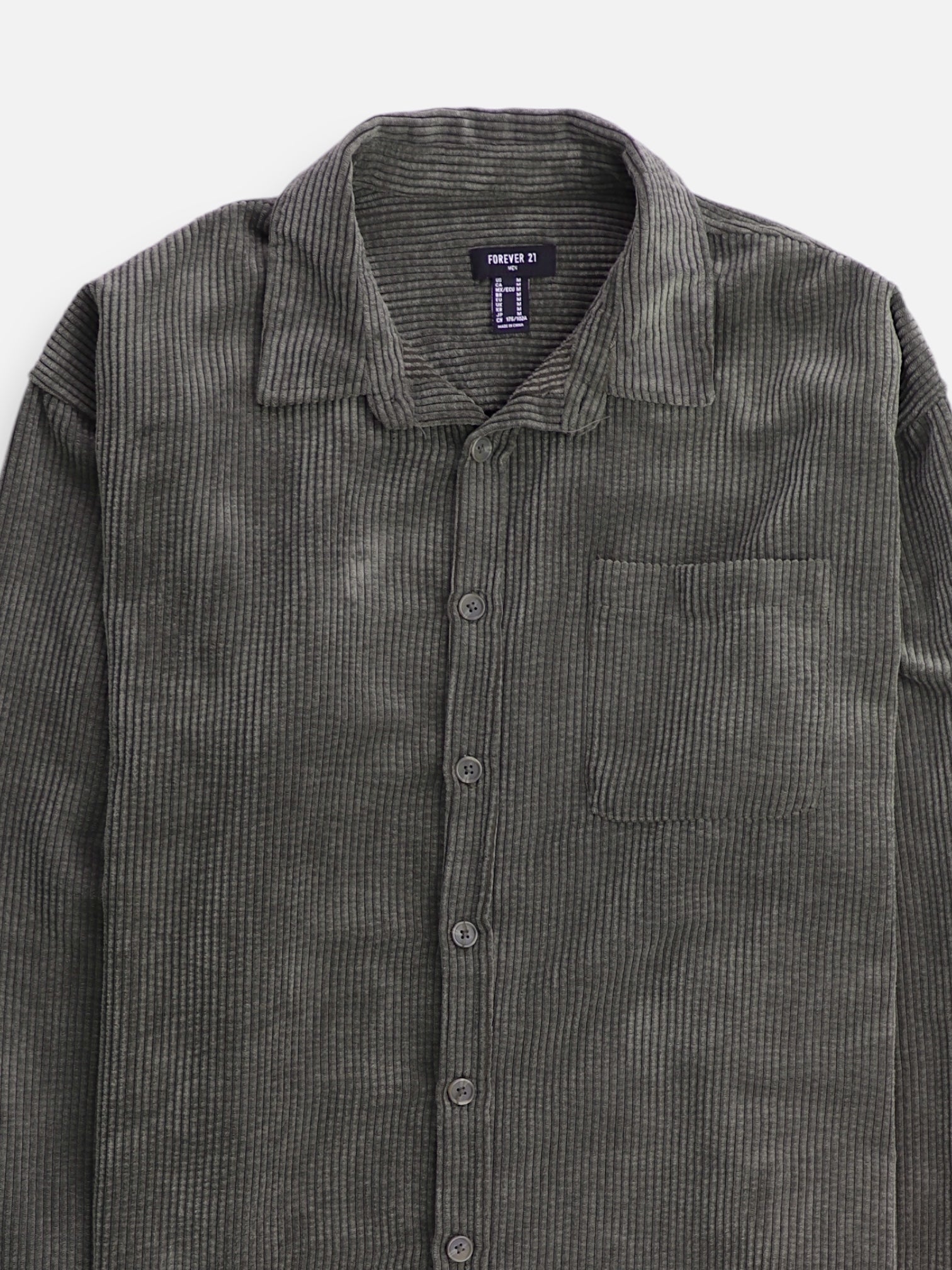 Forever 21 Chaqueta Sobrecamisa Corduroy - Mujer - Medium