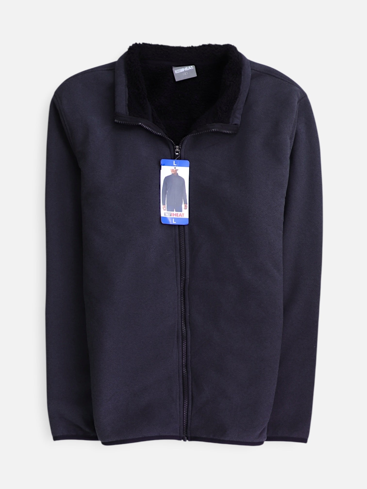 32 HEAT COOL Sueter Fleece Casual - Hombre - Large