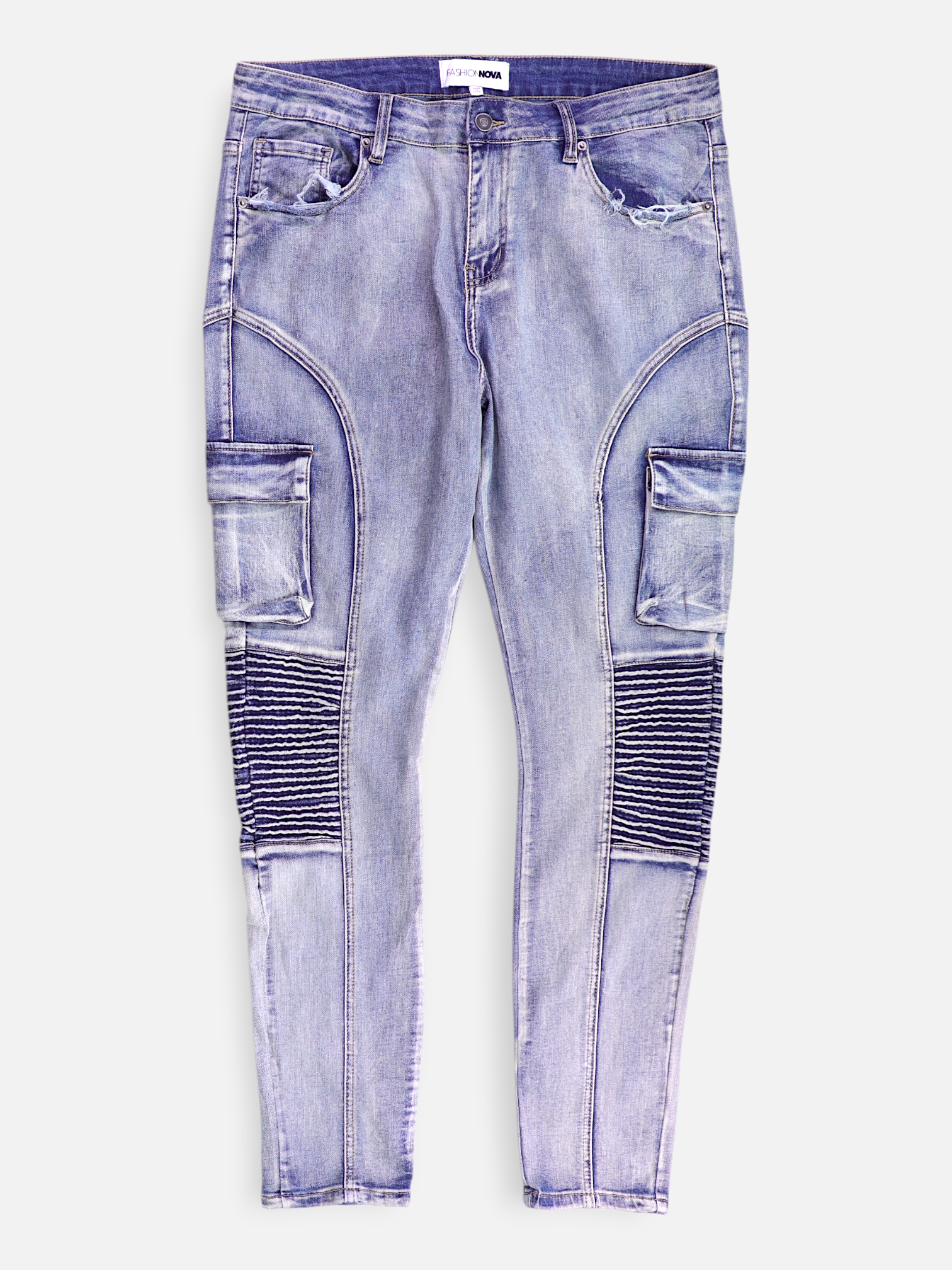 Fashionnova Jean Skinny Fit Cargo - Hombre - 14