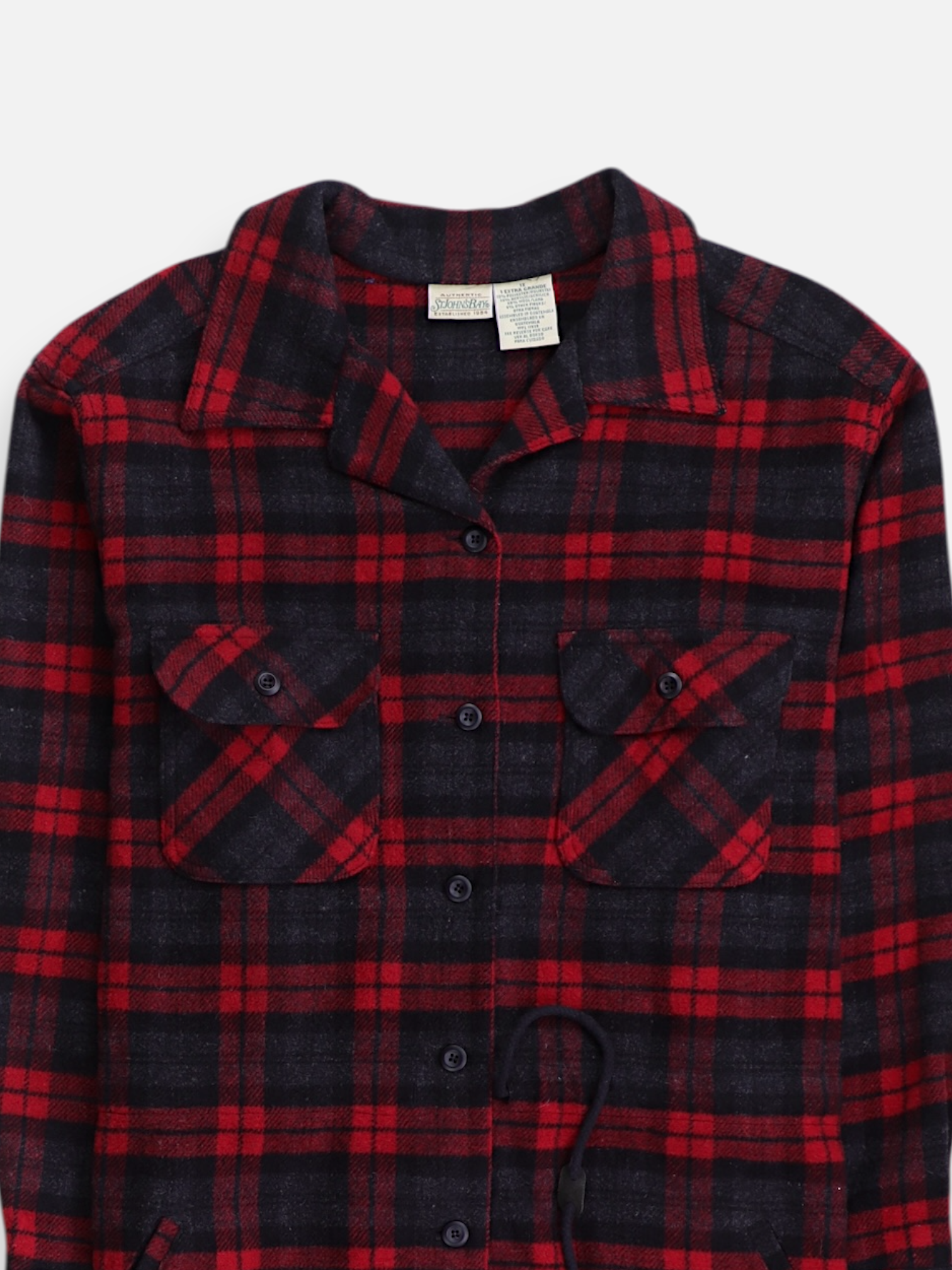 ST JOHNS BAY Chaqueta Sobrecamisa Color Block - Mujer - XL