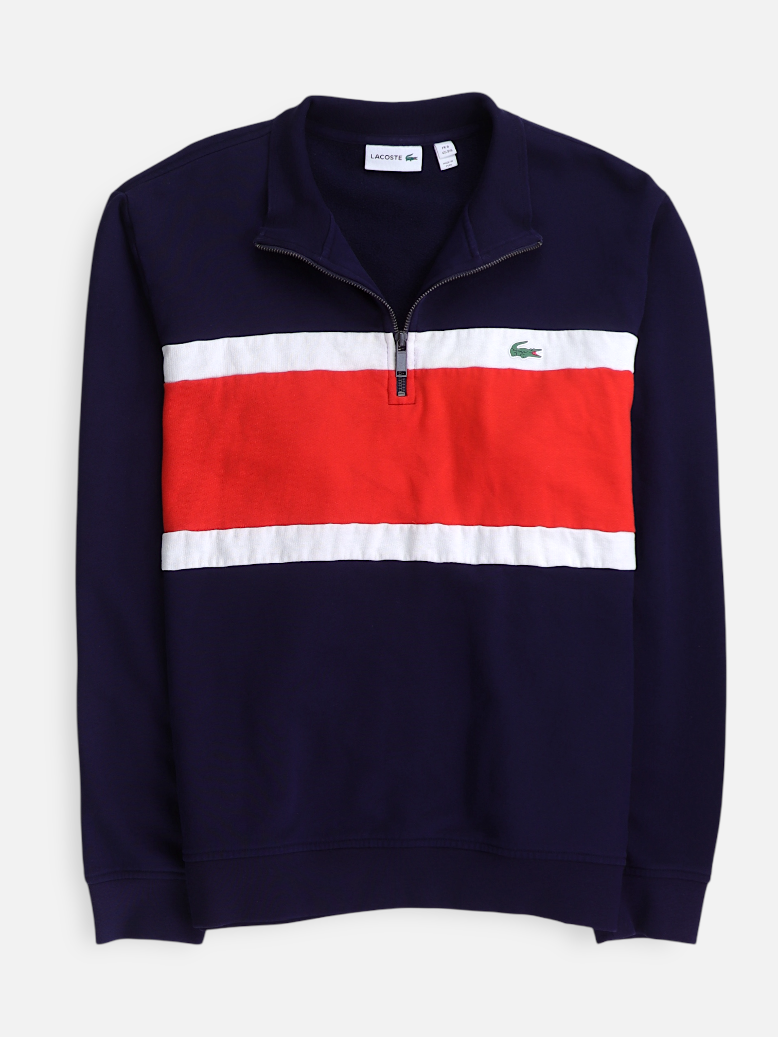 Lacoste Sudadera Fleece Color Block - Hombre - 3XL