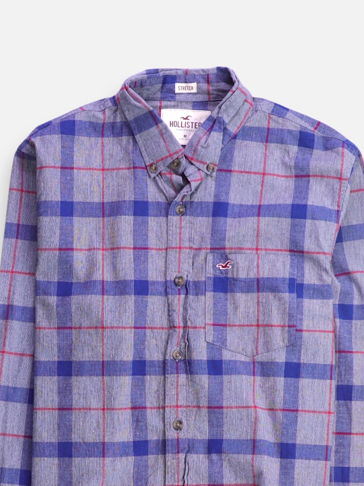 Hollister Camisa Color Block - Hombre - Medium